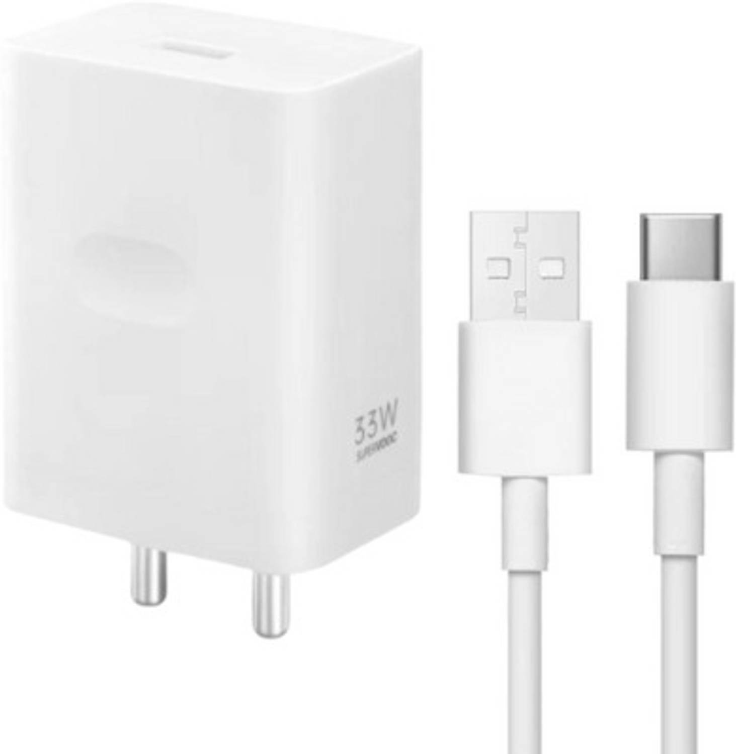 SHAVVOLT 33 W SuperVOOC 4 A Wall Charger for Mobile with Detachable Cable