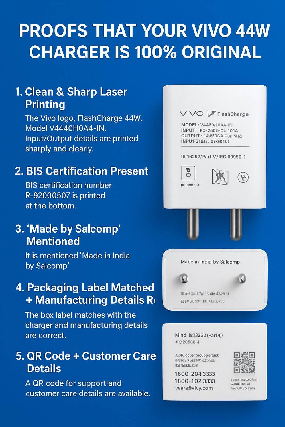 vivo 44W Qualcomm 2.0 4A Wall Charger - Image 5