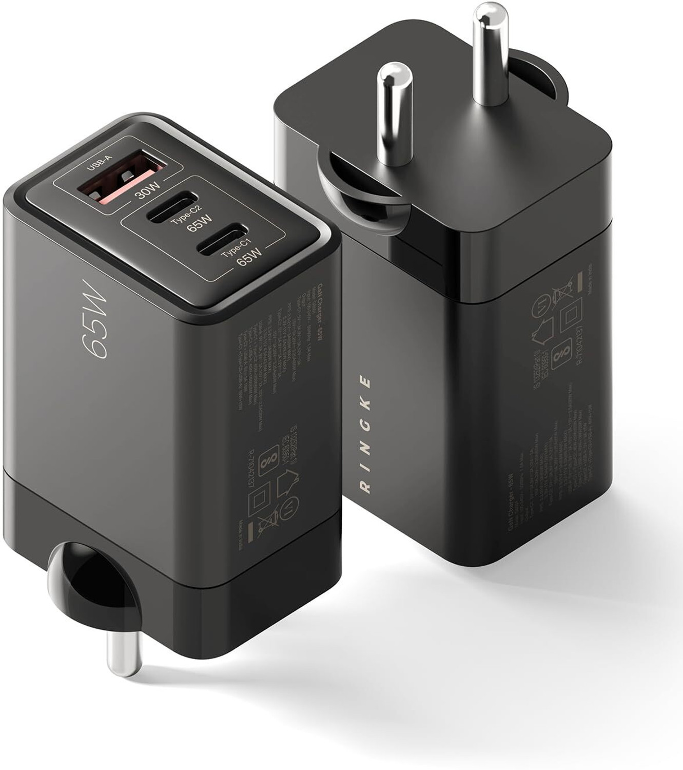 Image of Ringke 65 W GaN 3.4 A Wall Charger for Mobile