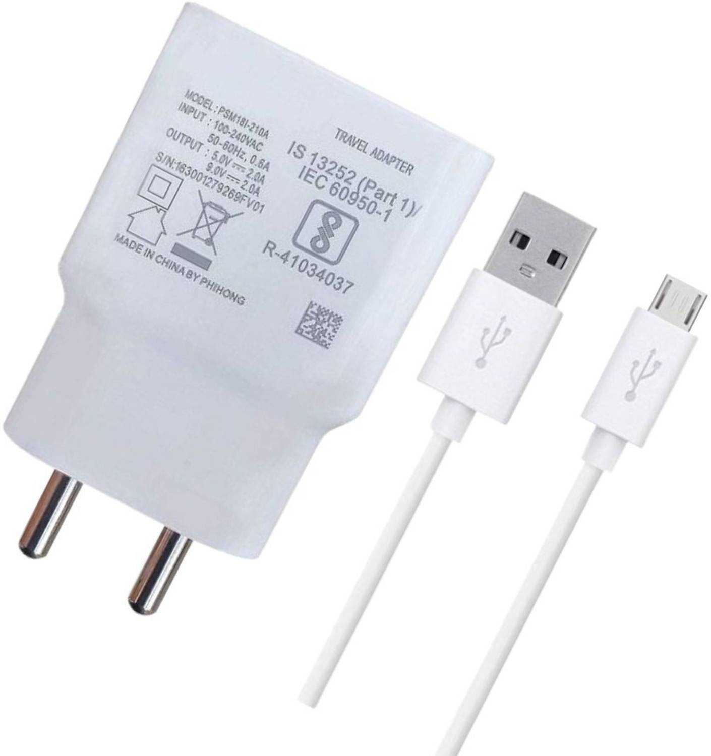 Kotsun 10 W Adaptive Charging 2.4 A Wall Charger for Mobile