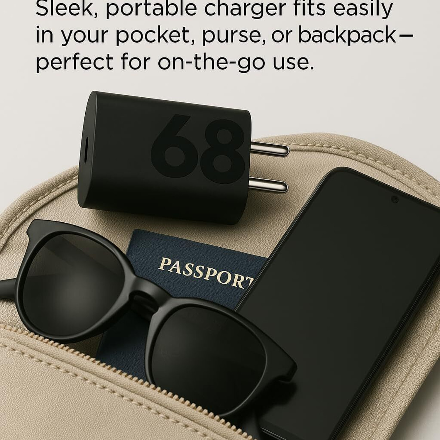 Image of SDERA Power GaN 5 A Wall Charger for Mobile with Detachable Cable