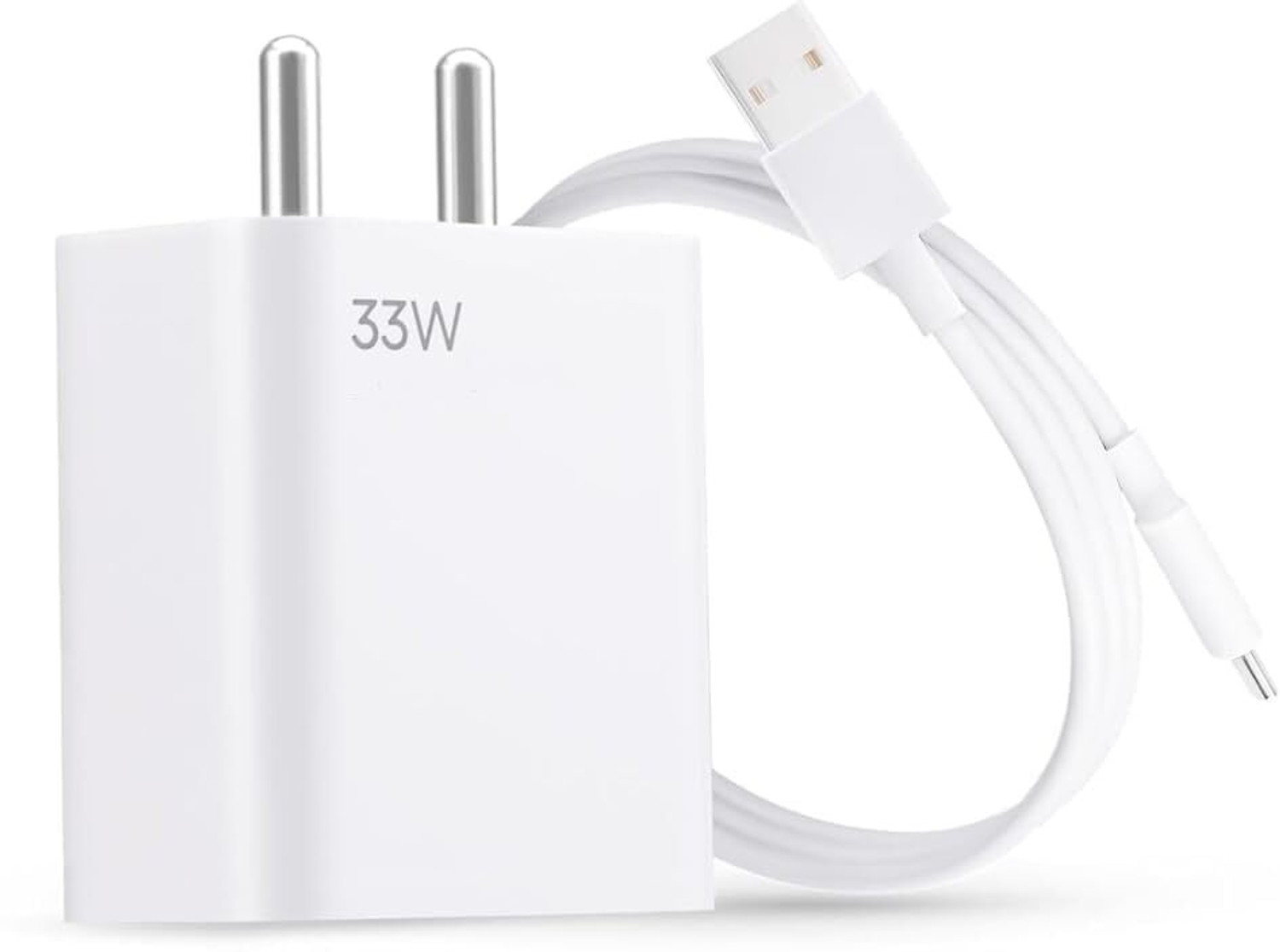 Image of XIAOMI 33 W SonicCharge 3 A Wall Charger for Mobile with Detachable Cable