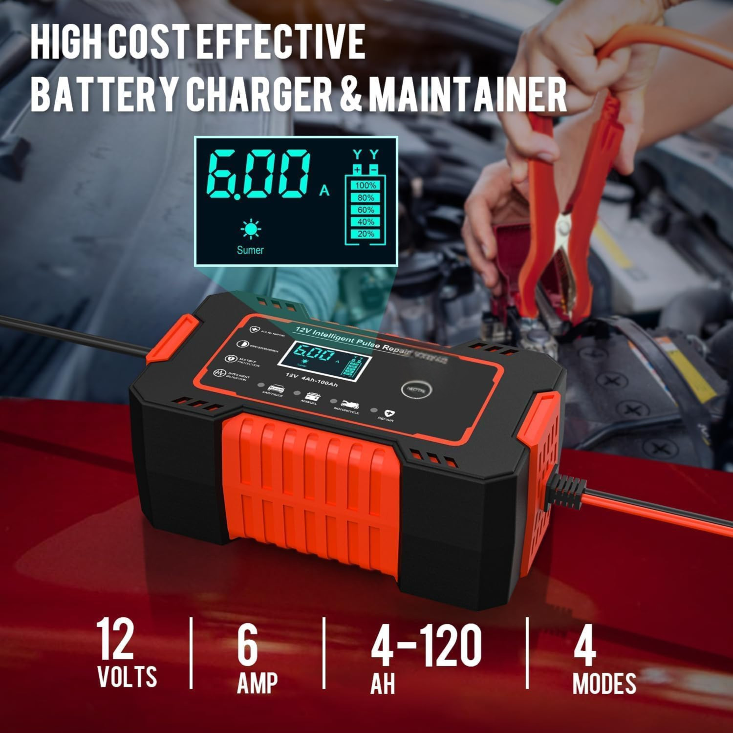 Image of LOVELUX 48 W HyperCharge 6 A Single Port E-Car Charger