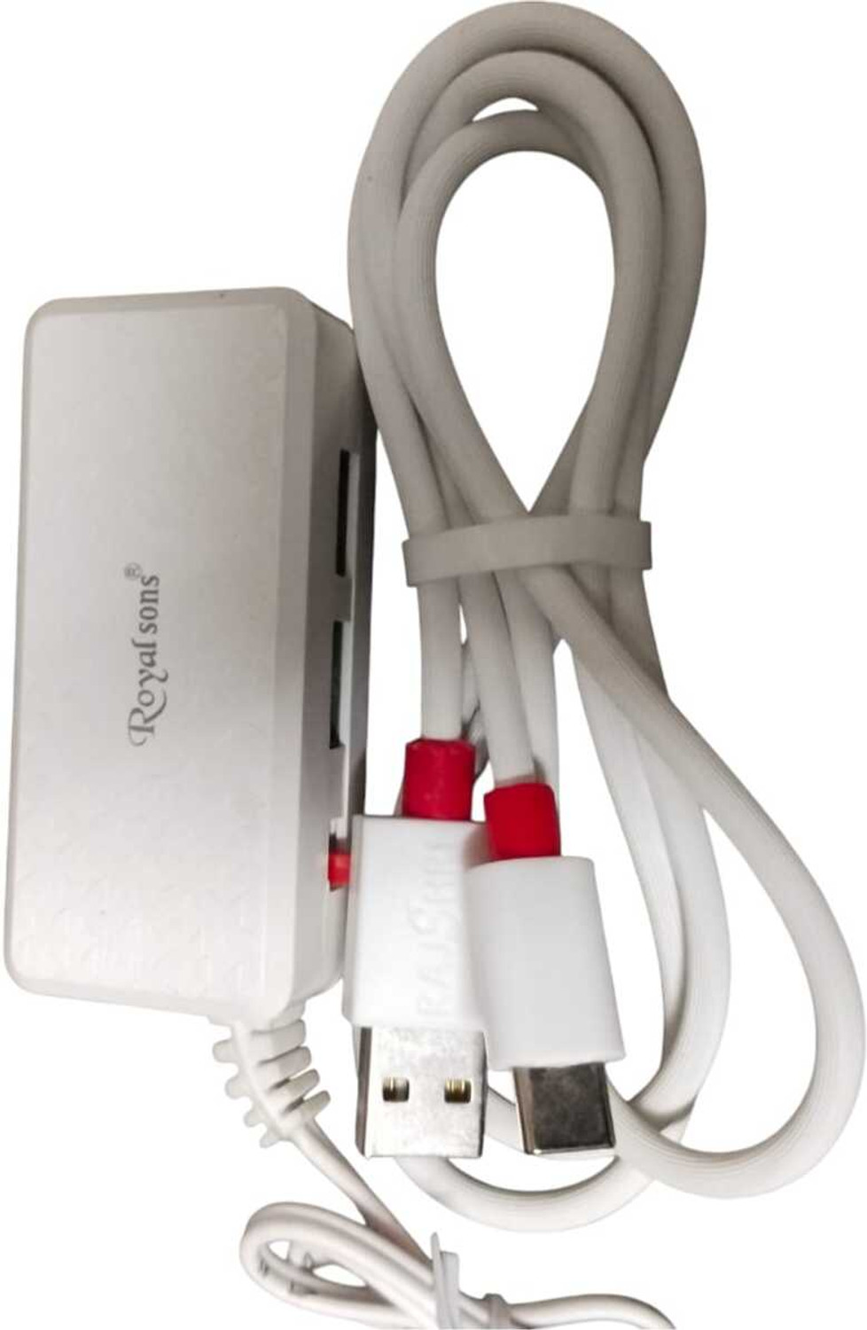 Image of ROYALSONS 5 W Quick Charge 3.4 A Dual Port Mobile Charger with Detachable Cable