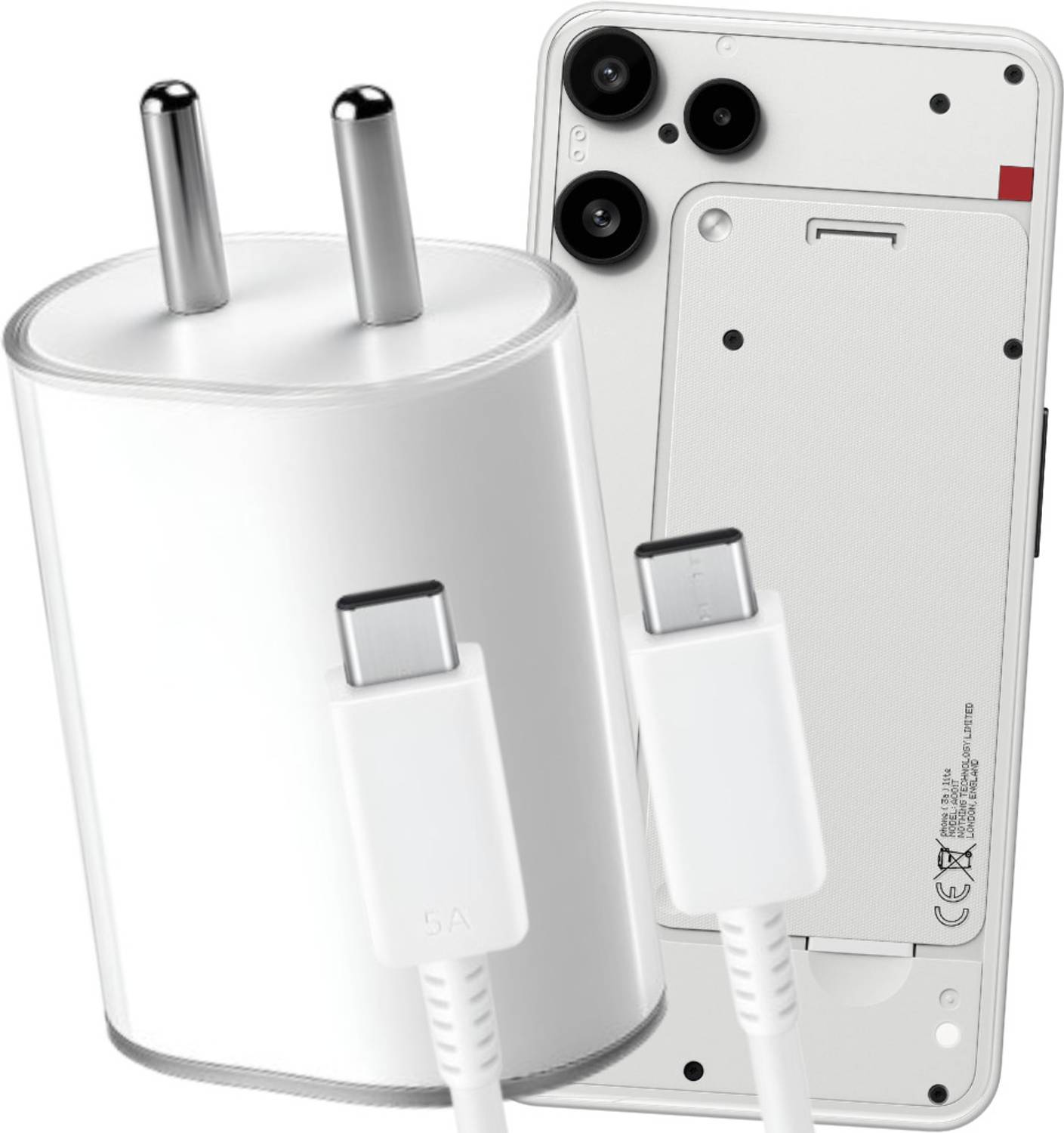 PECZARDH 45 W PD 5 A Wall Charger for Mobile with Detachable Cable