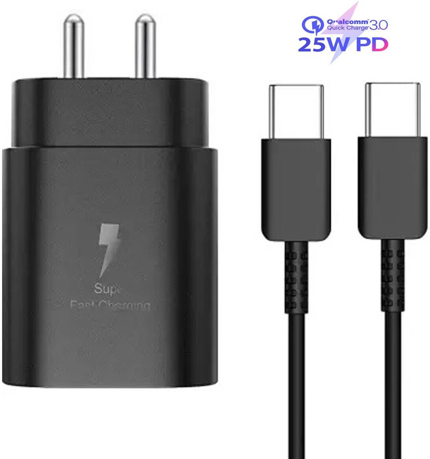 NeroEdge 25 W PD 3 A Wall Charger for Mobile with Detachable Cable