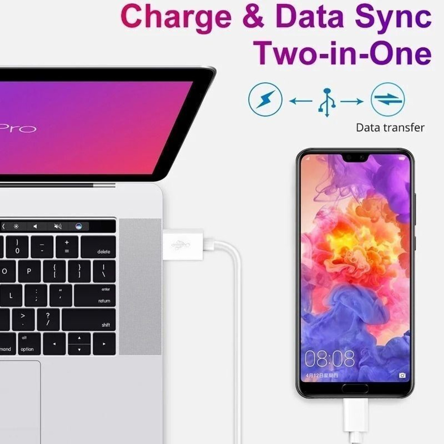 Image of vivo 80 W Quick Charge 7.3 A Wall Charger for Mobile with Detachable Cable