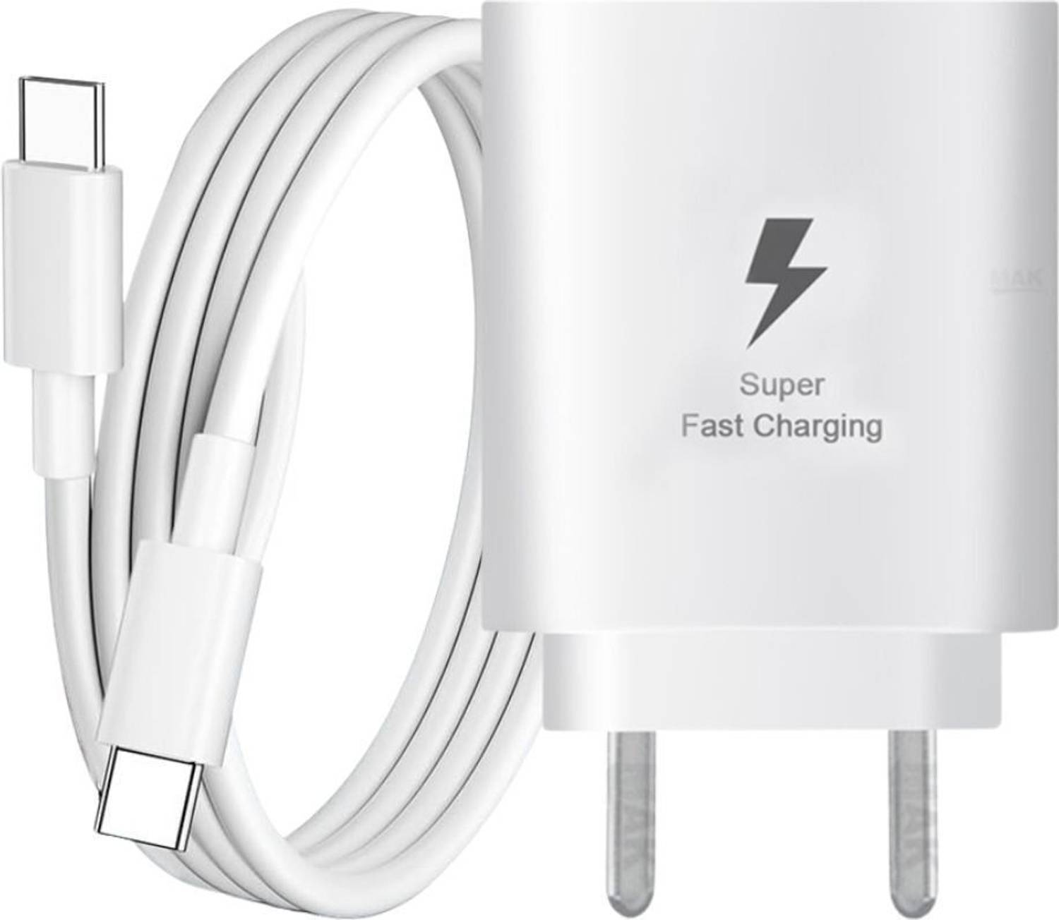 MAK 25 W Supercharge 3.1 A Wall Charger for Mobile with Detachabl