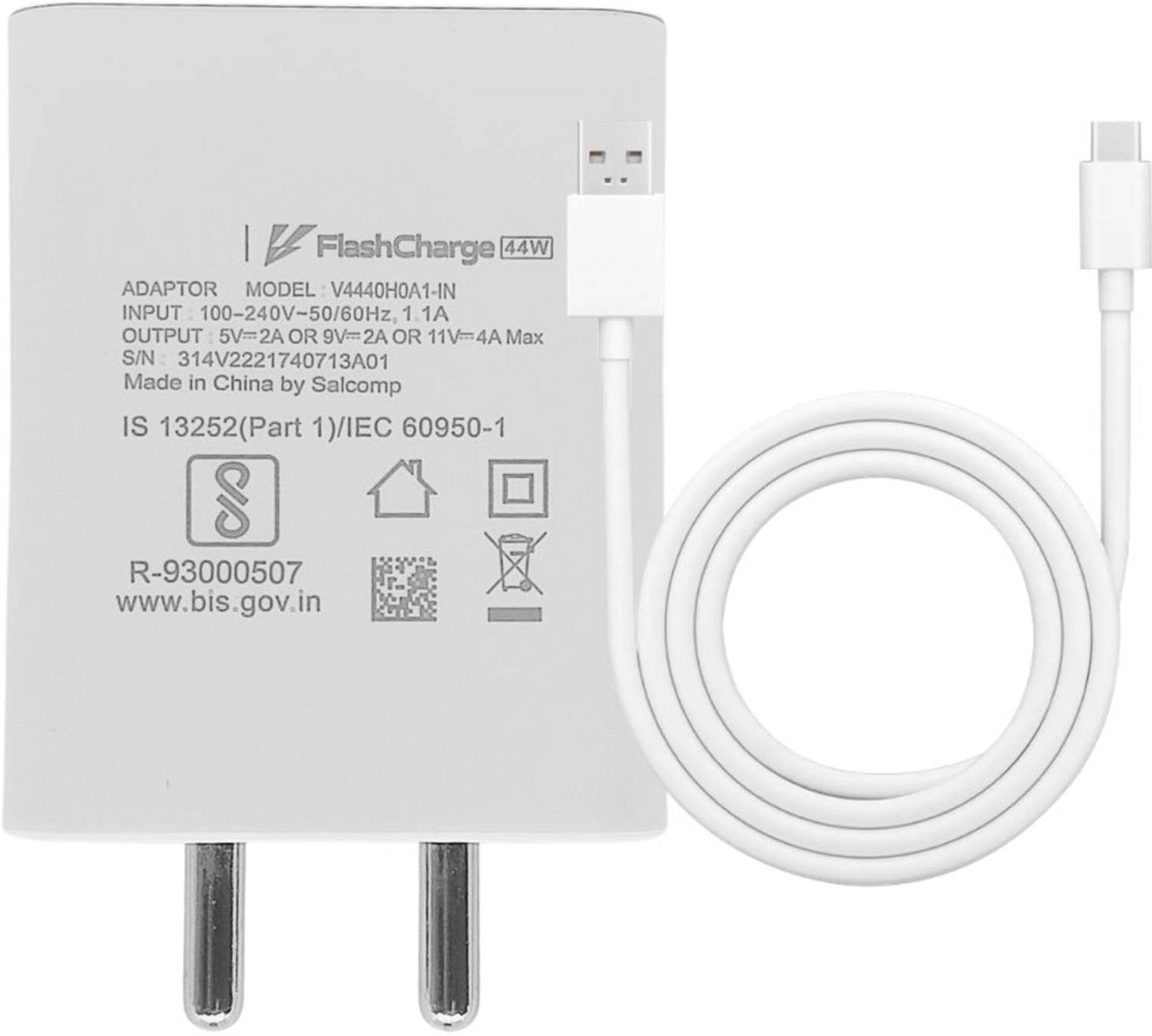 vivo 44W Quick Charge 4 Wall Charger - Image 1