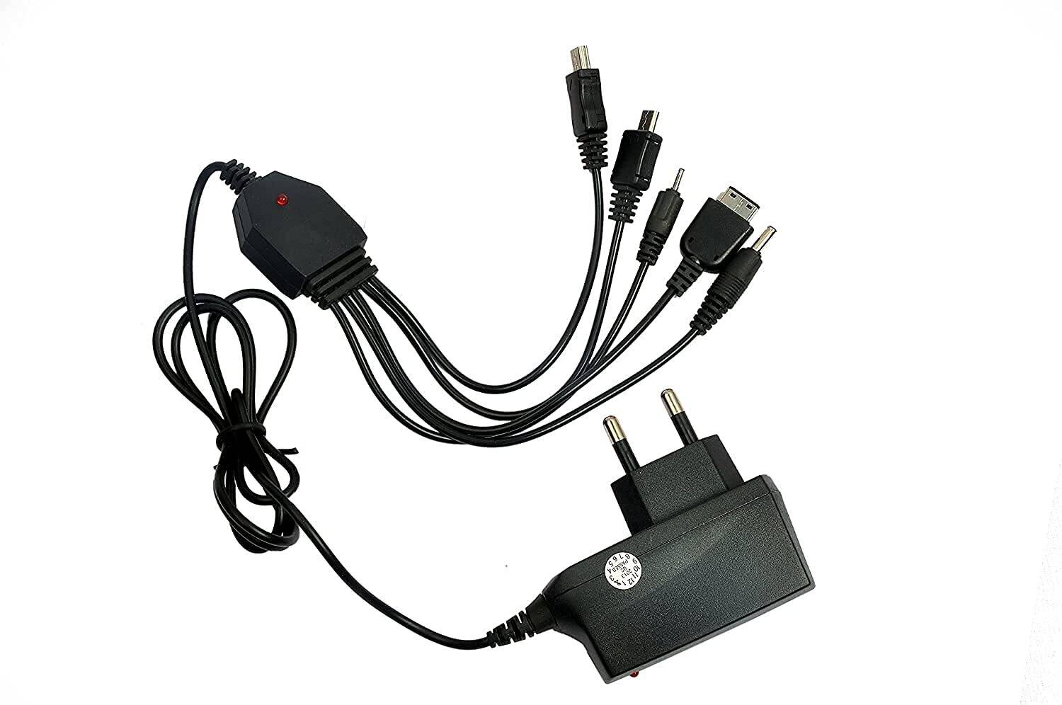 Aenoko 7.5 W Adaptive Charging 1.5 A Multi-pin Wall Charger for Mobile