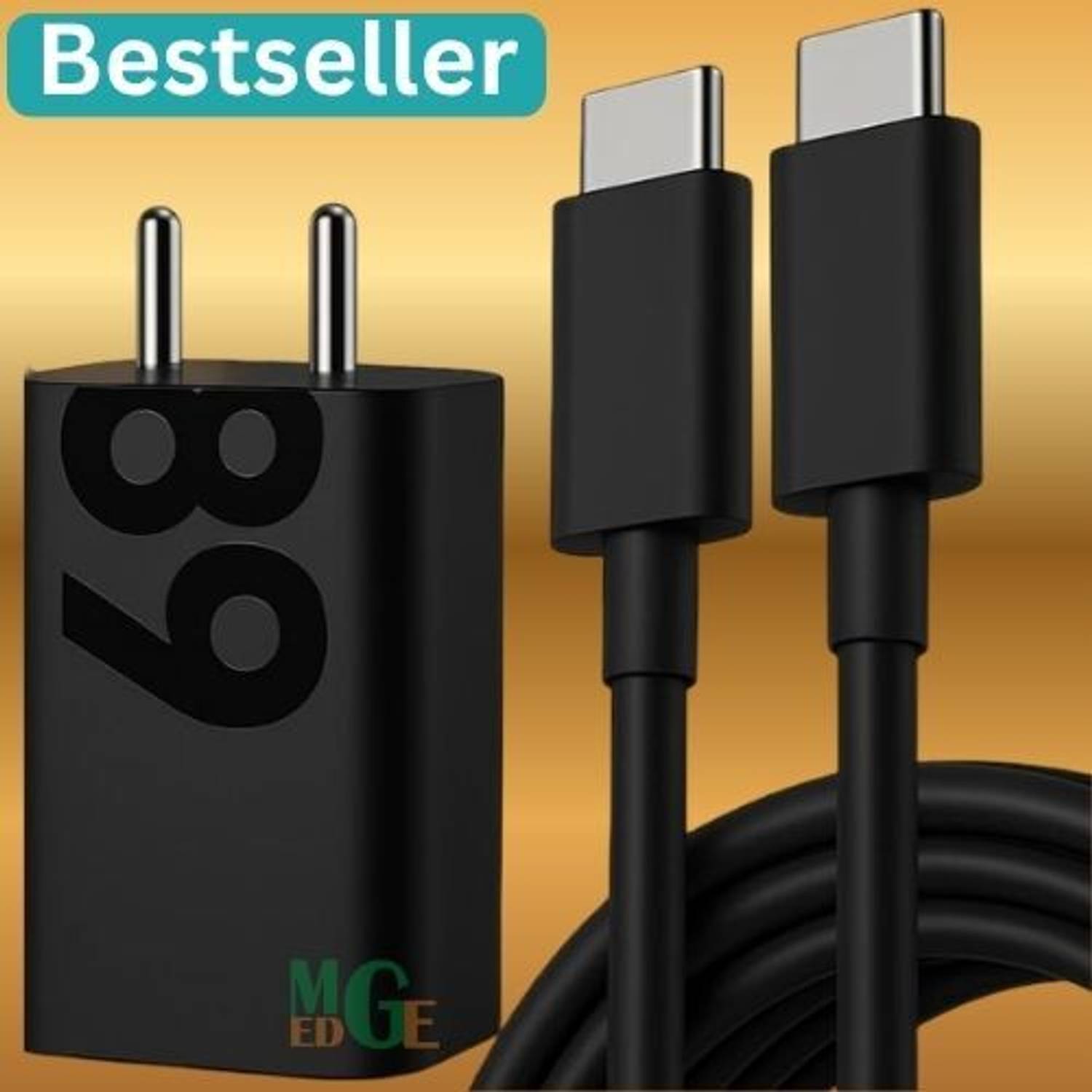 MGEdge 68 W TurboPower 3.0 3 A Wall Charger for Mobile with Detachable Cable