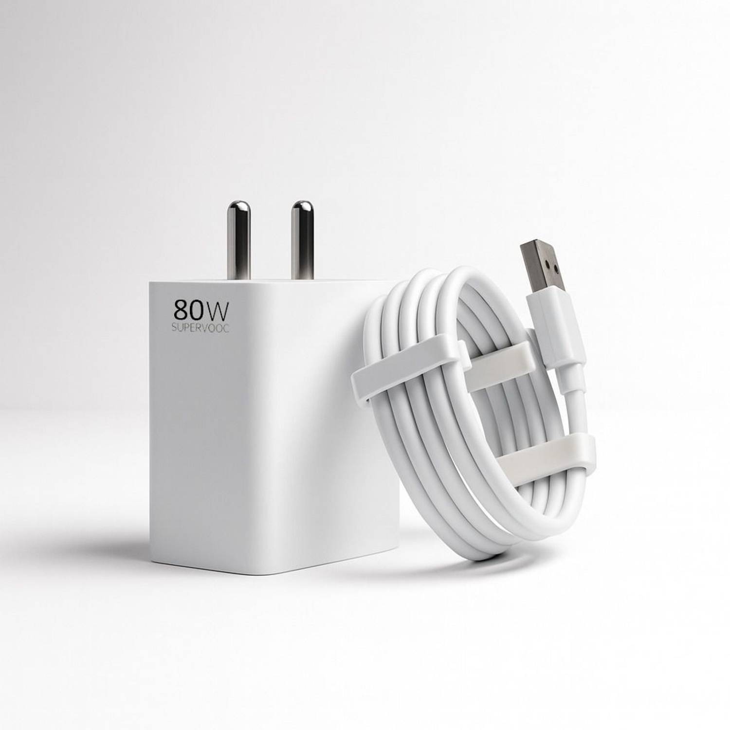 CLAT 80W SuperVOOC 6A Wall Charger with Detachable Cable - Image 1