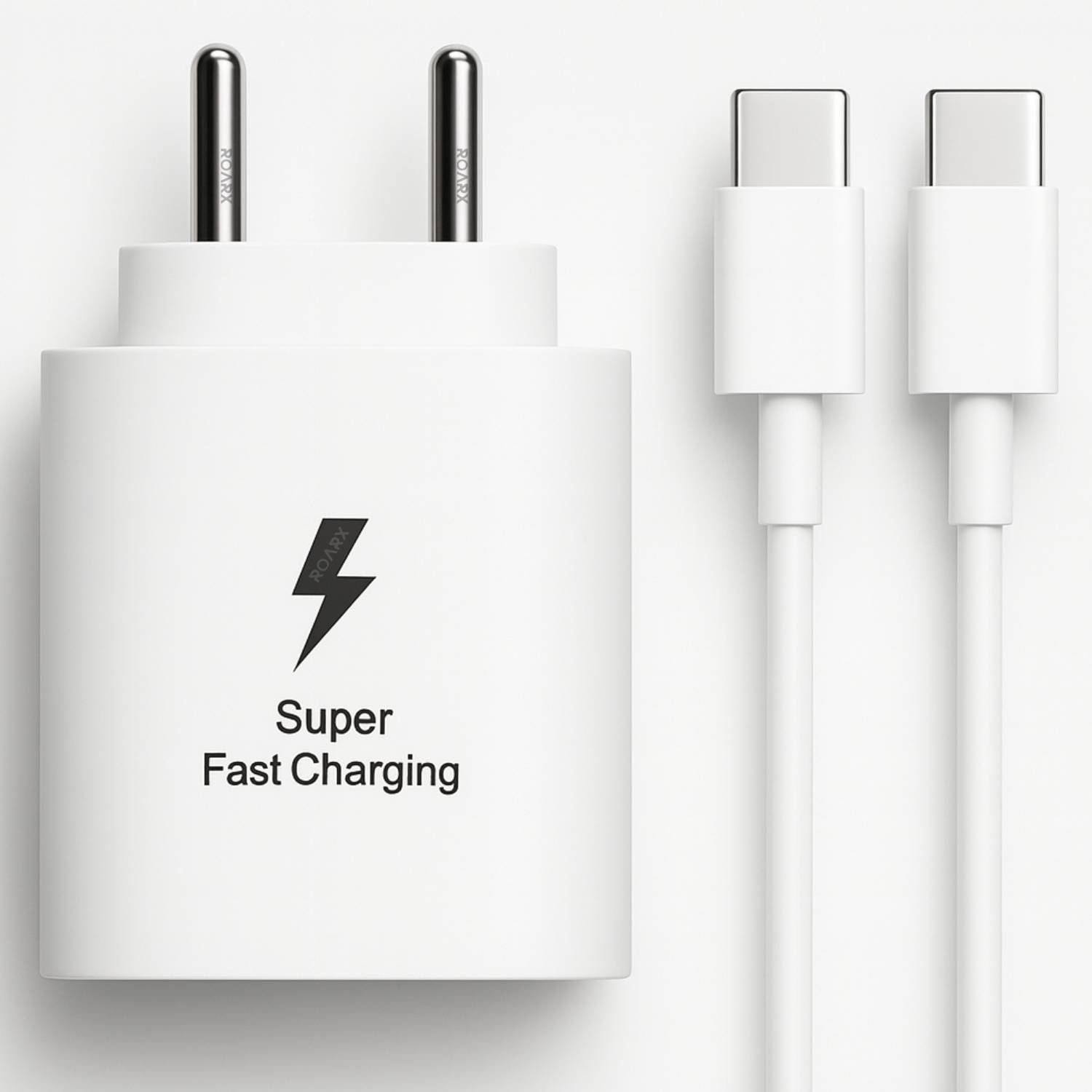 RoarX 25 W Quick Charge 3 A Wall Charger for Mobile with Detachable Cable