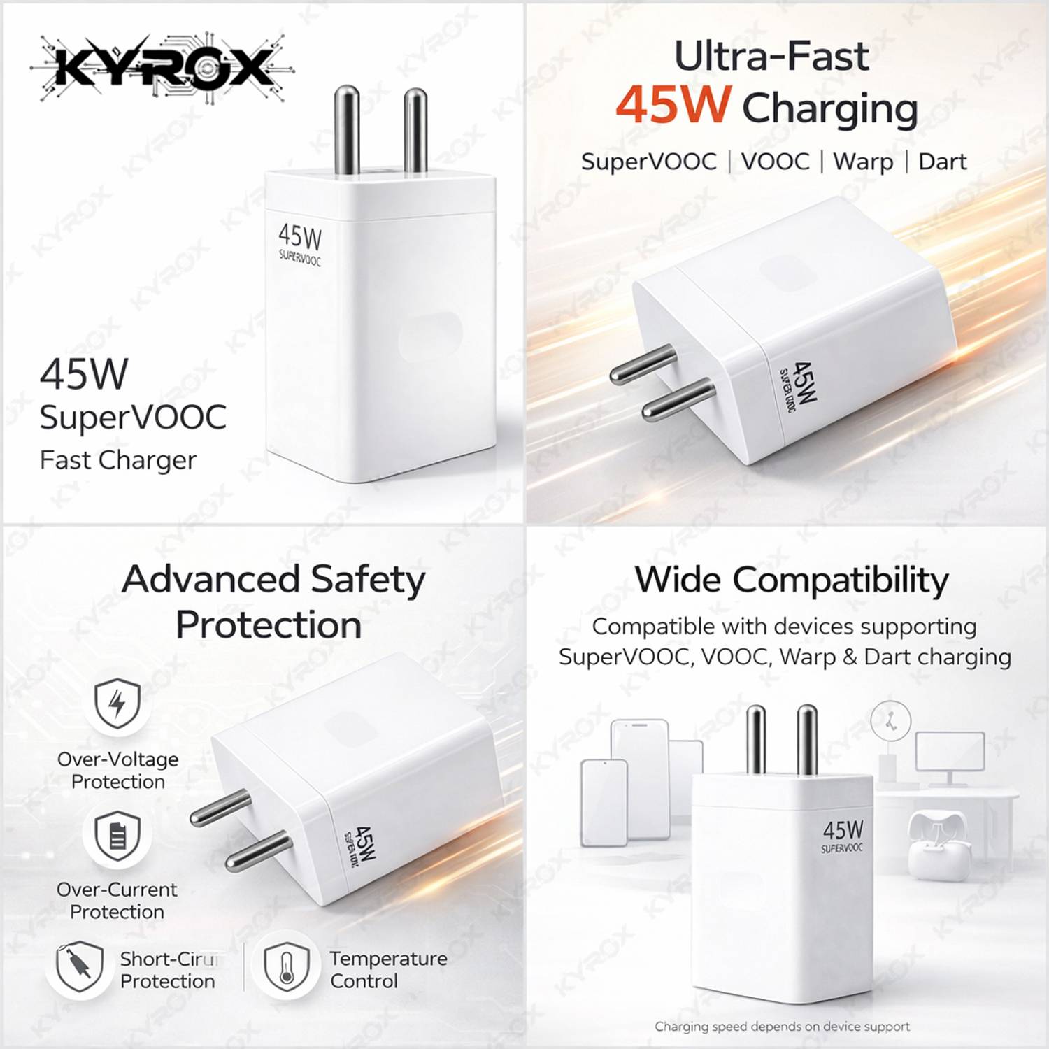 Kyrox 45W SuperVOOC 5A Wall Charger - Image 2