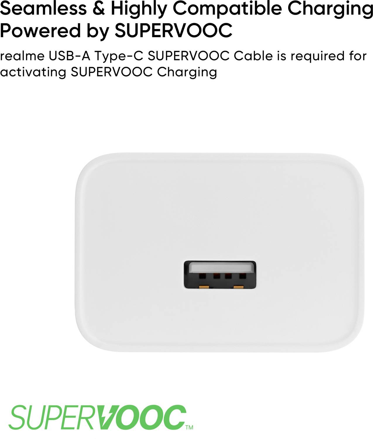realme 45W SuperVOOC 5A Wall Charger White - Image 4