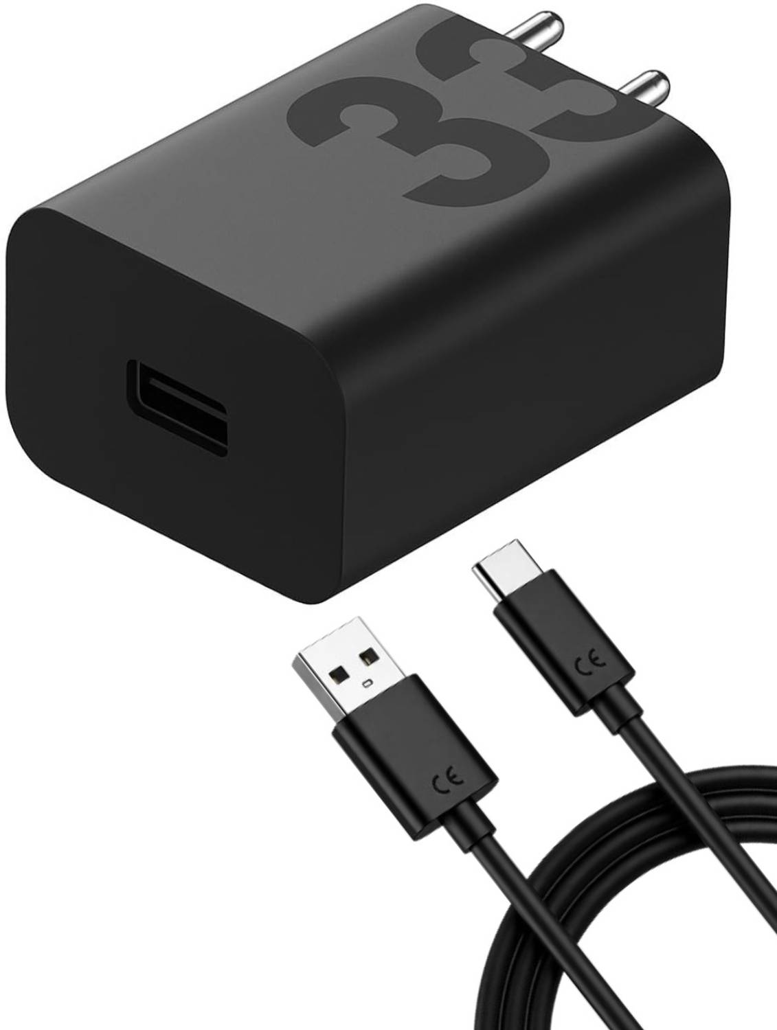RORRY 33 W TurboPower 3.0 3 A Wall Charger for Mobile with Detachable Cable