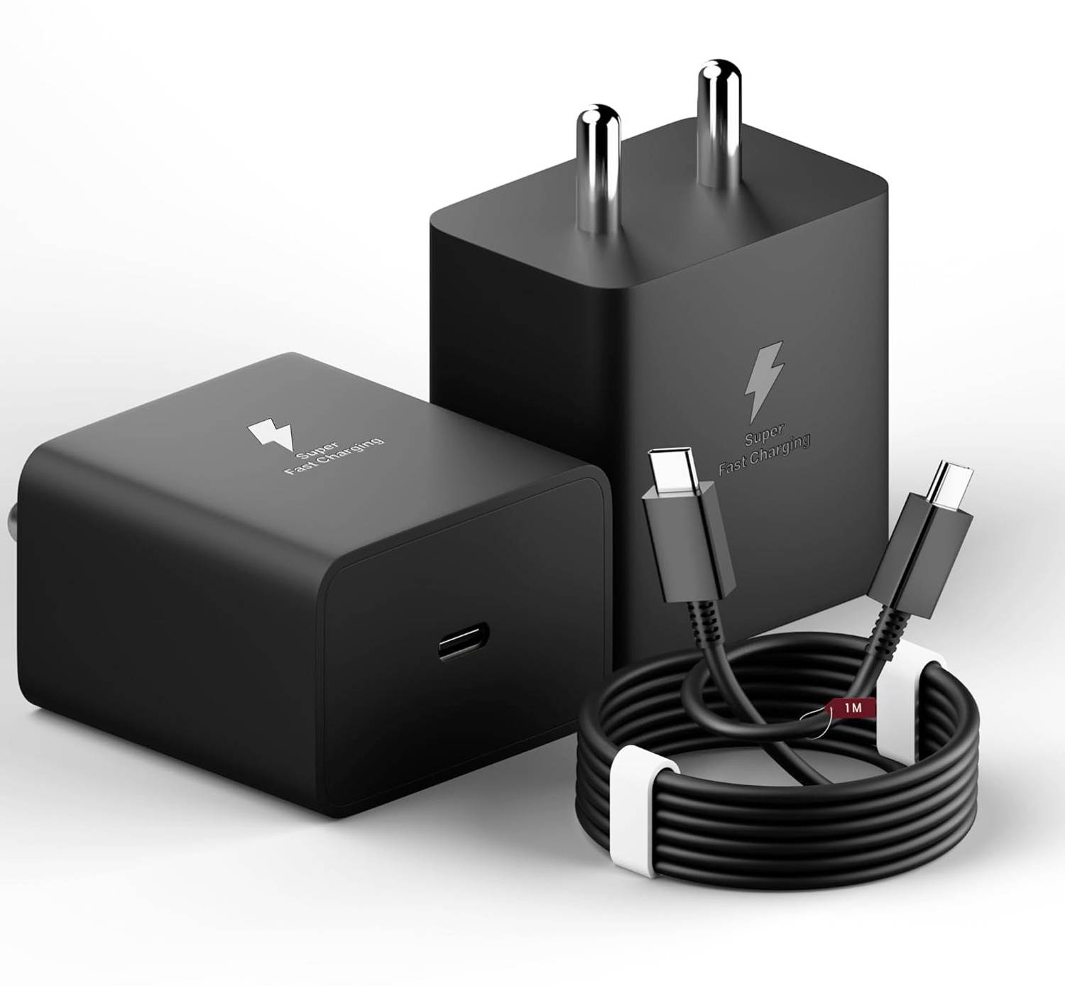 MGEdge 45 W Supercharge 8 A Wall Charger for Mobile with Detachable Cable