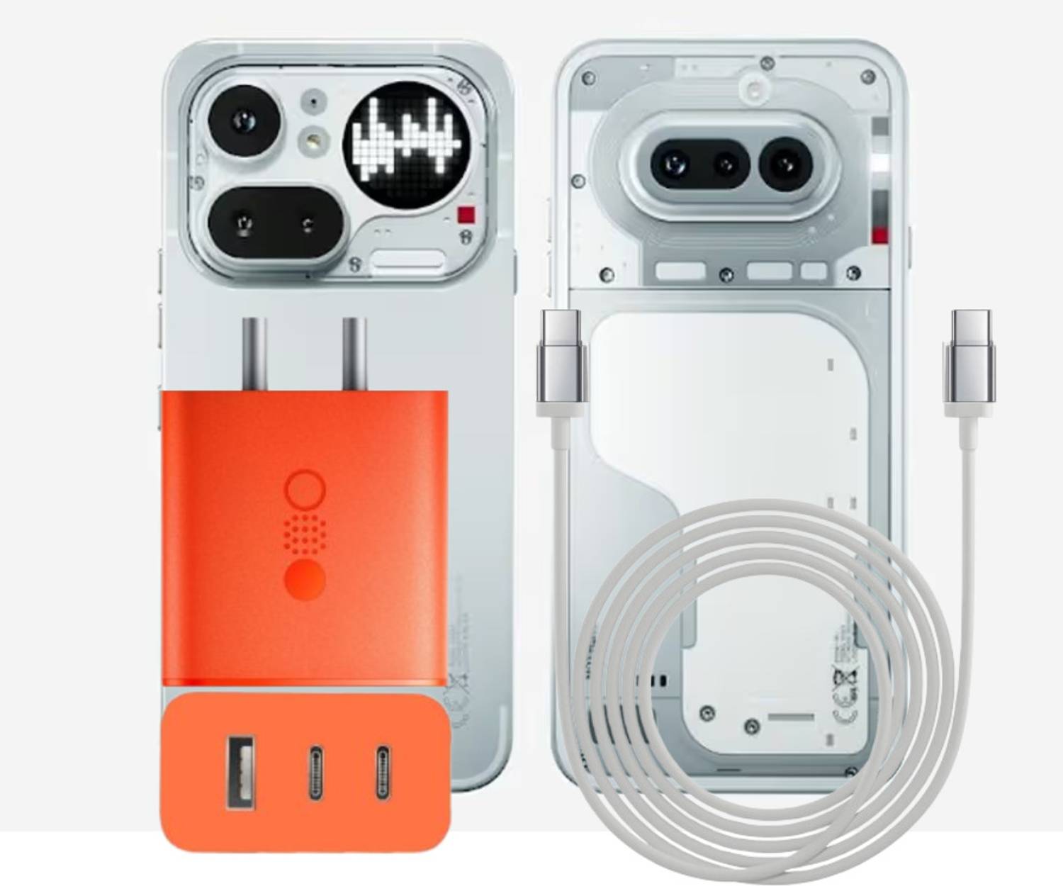 RORRY 65 W GaN 6.5 A Wall Charger for Mobile with Detachable Cable