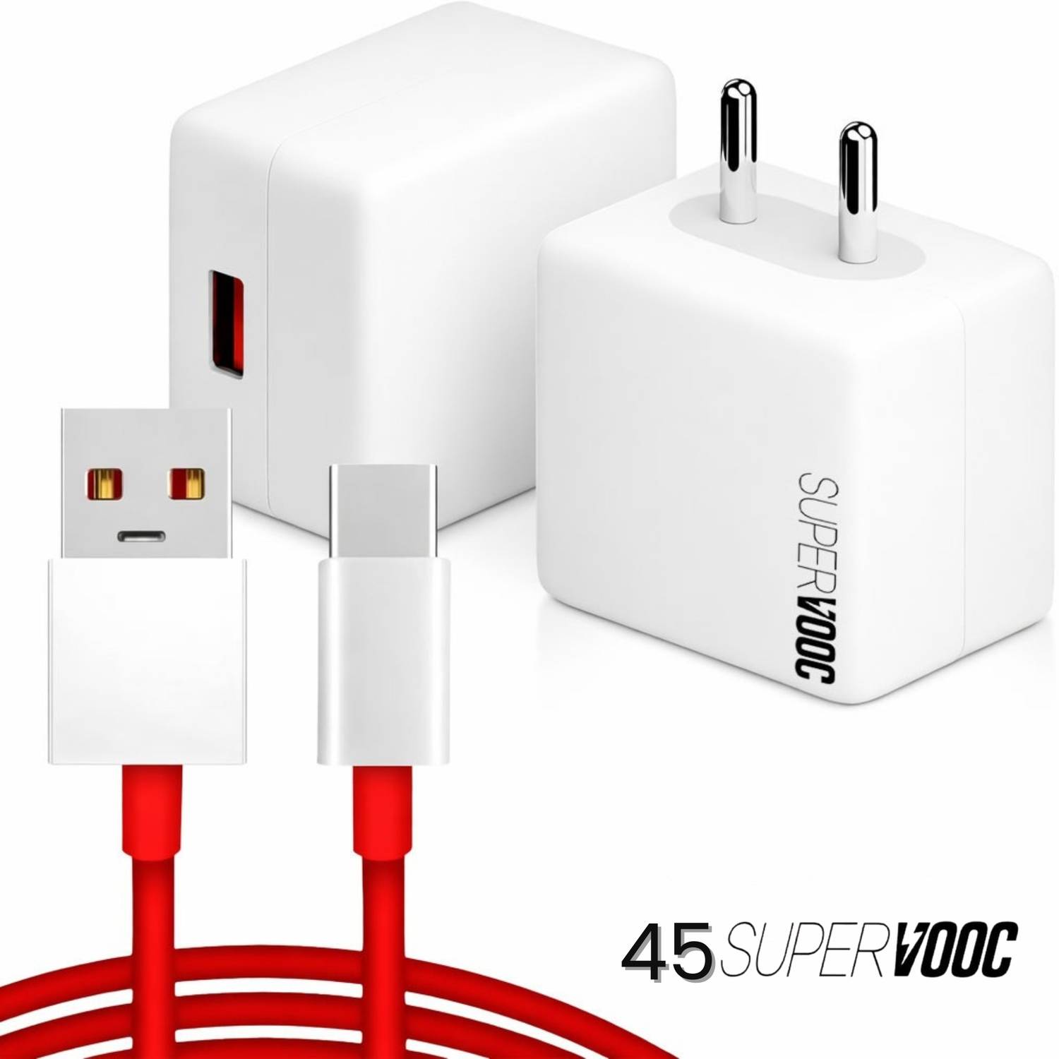 MegVolt 45 W VOOC 5.4 A Wall Charger for Mobile with Detachable C