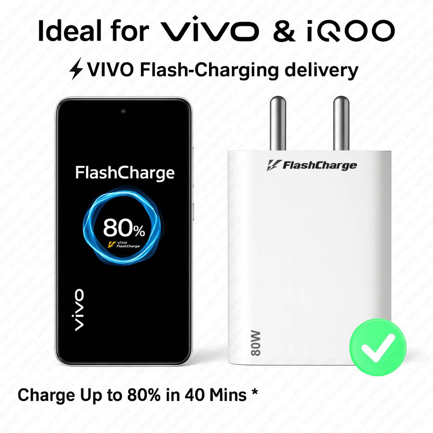 shopbucket 80W Quick Charge Wall Charger - Image 2