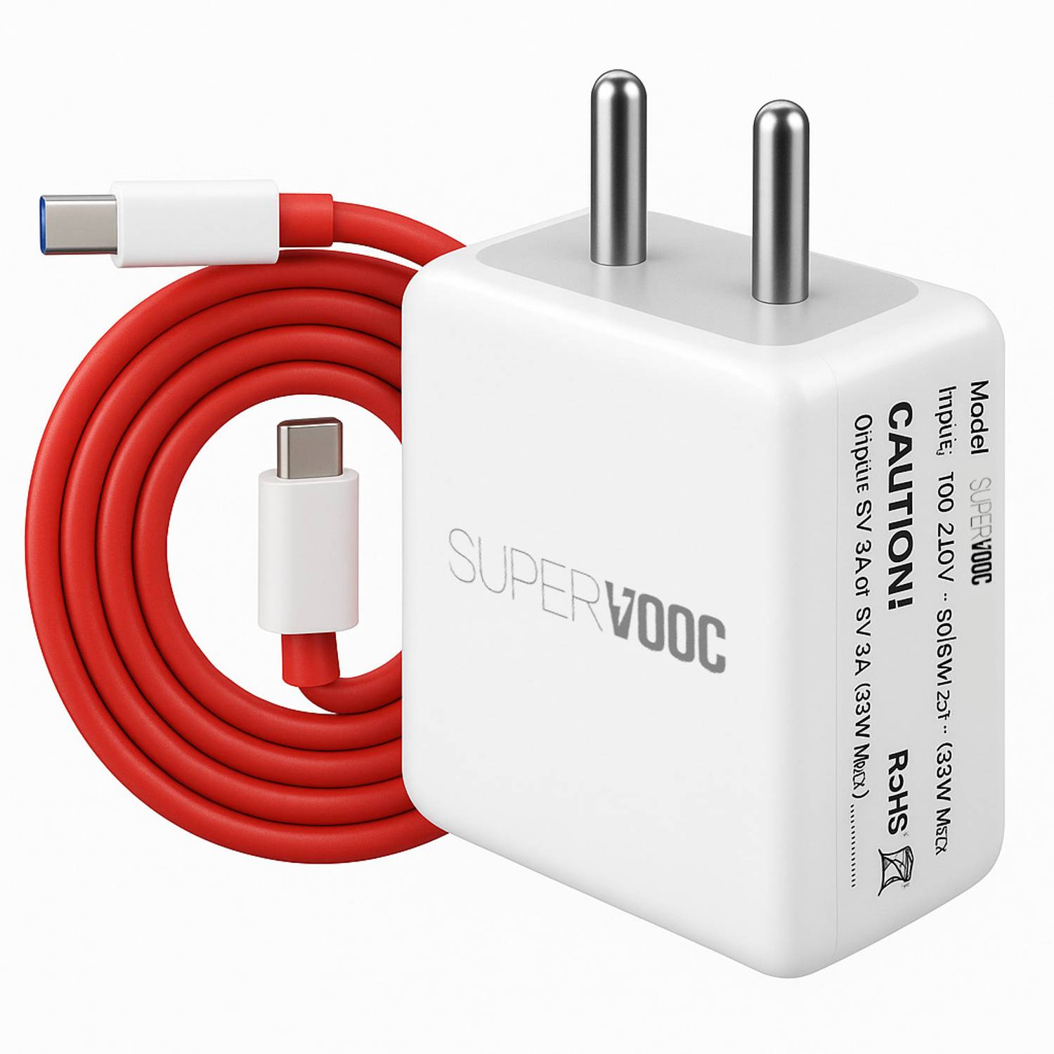 MOBEO 80 W SuperVOOC 7.3 A Wall Charger for Mobile with Detachable Cable