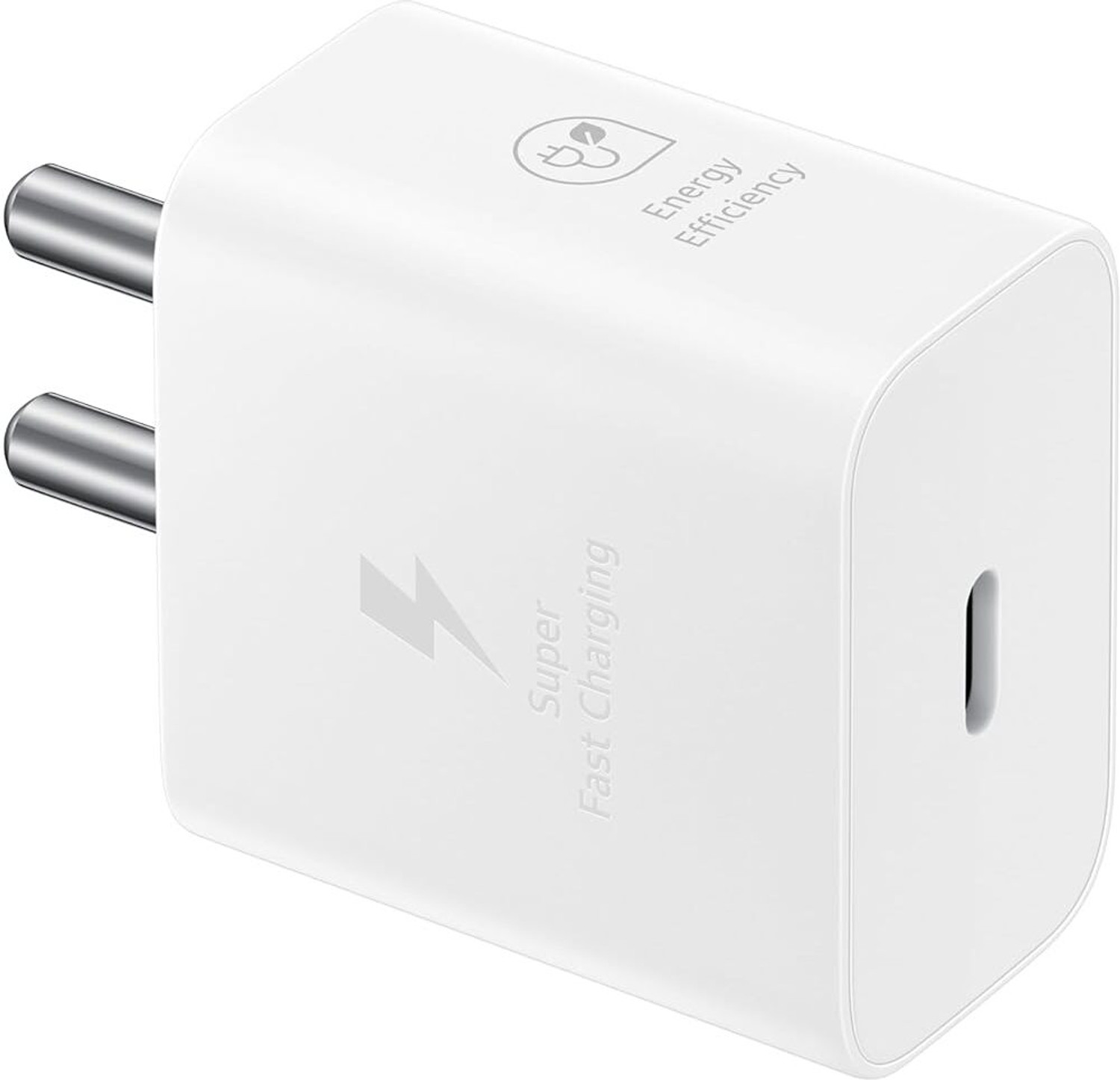 Image of SAMSUNG Mobile Battery For Samsung 25W USB Type-C Travel Adaptor Without Cable (Without Cable) White