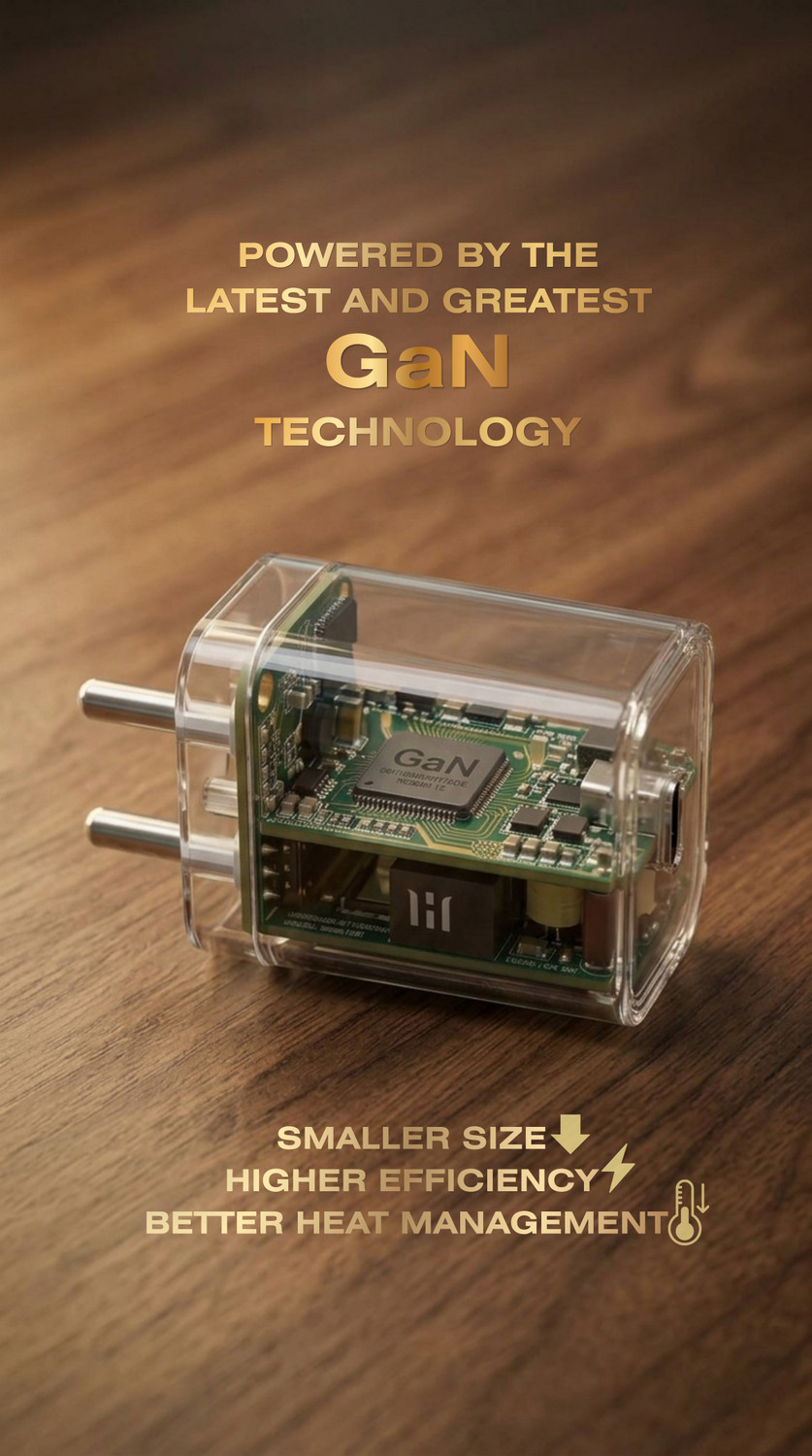 Image of HYBRIXX 66 W Power GaN 6 A Wall Charger for Mobile