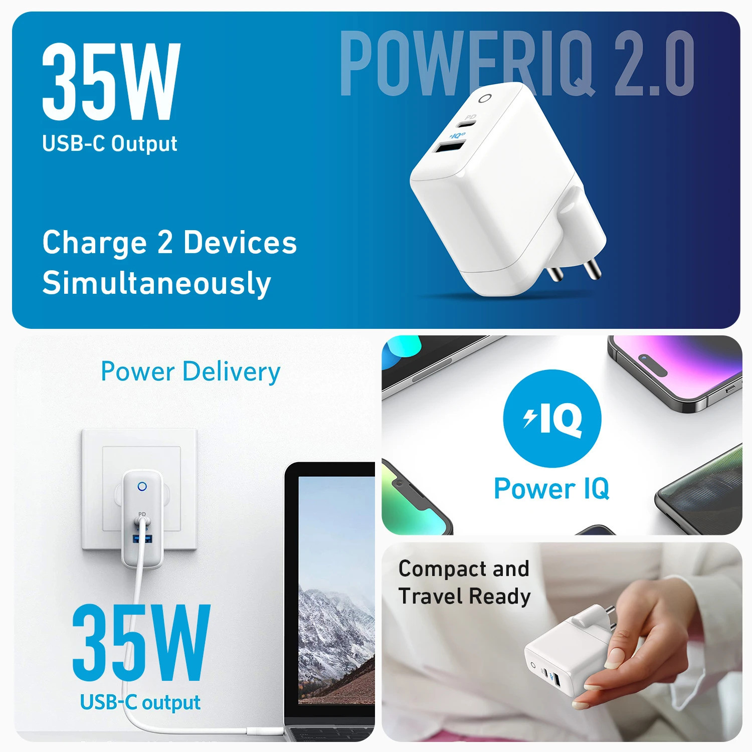 Image of Anker 35 W PD 3 A Dual Port Mobile Charger