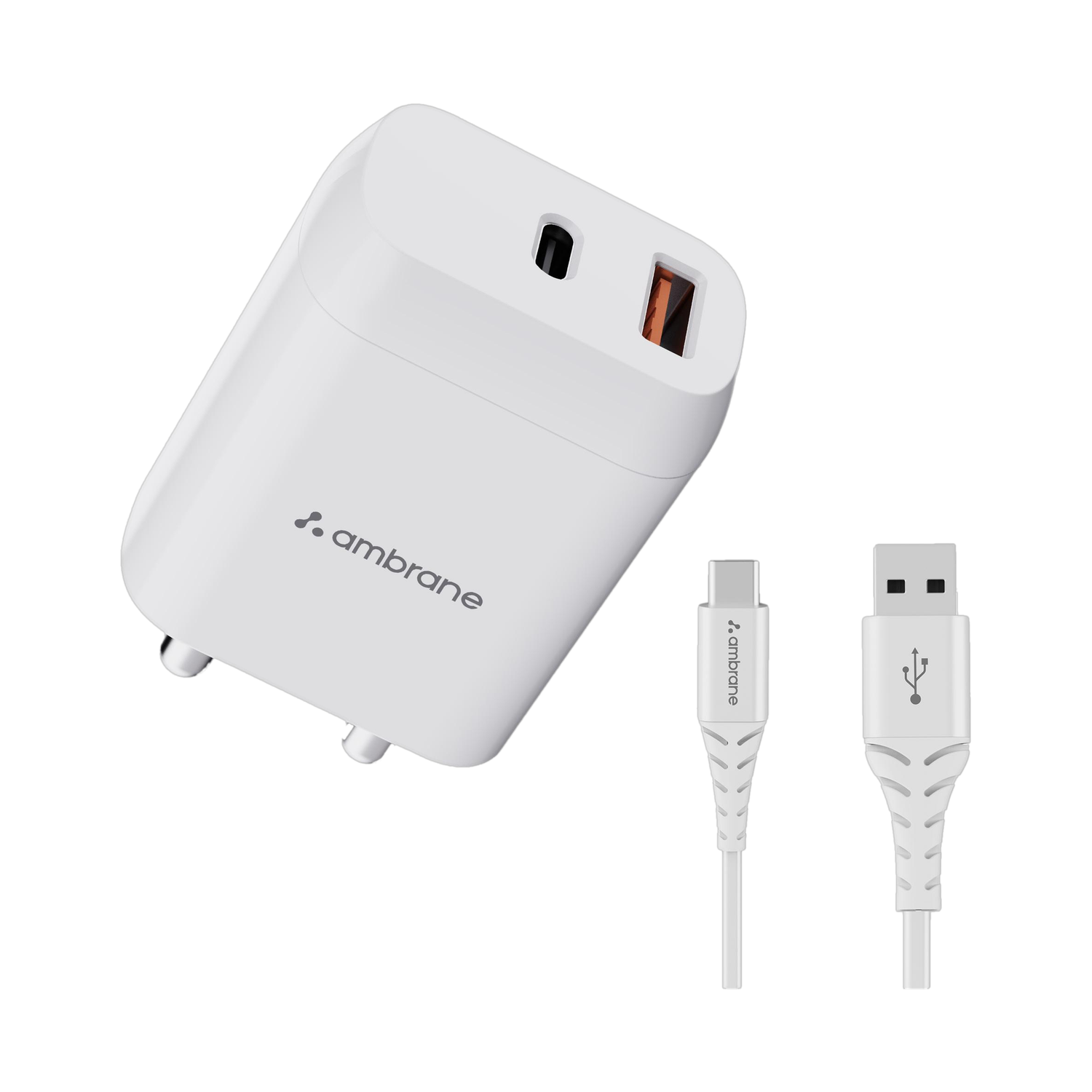 Ambrane 30 W PD 3 A Wall Charger for Mobile with Detachable Cable