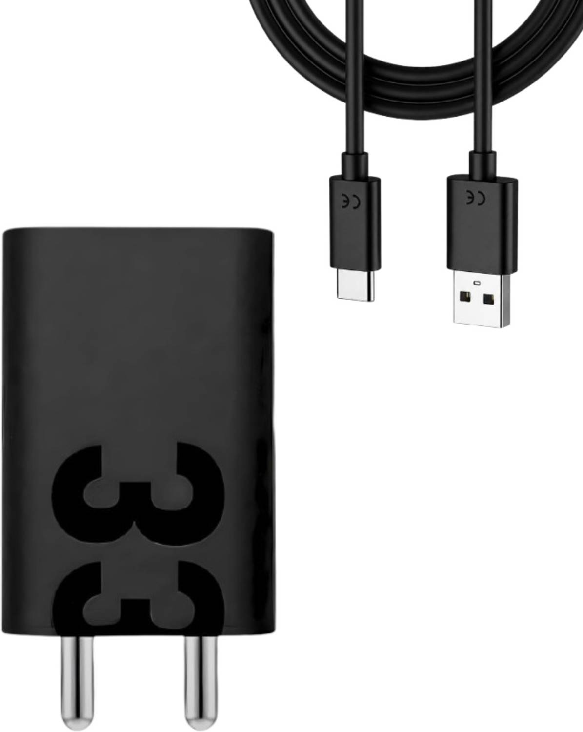 RORRY 33 W TurboPower 3.0 3 A Wall Charger for Mobile with Detachable Cable