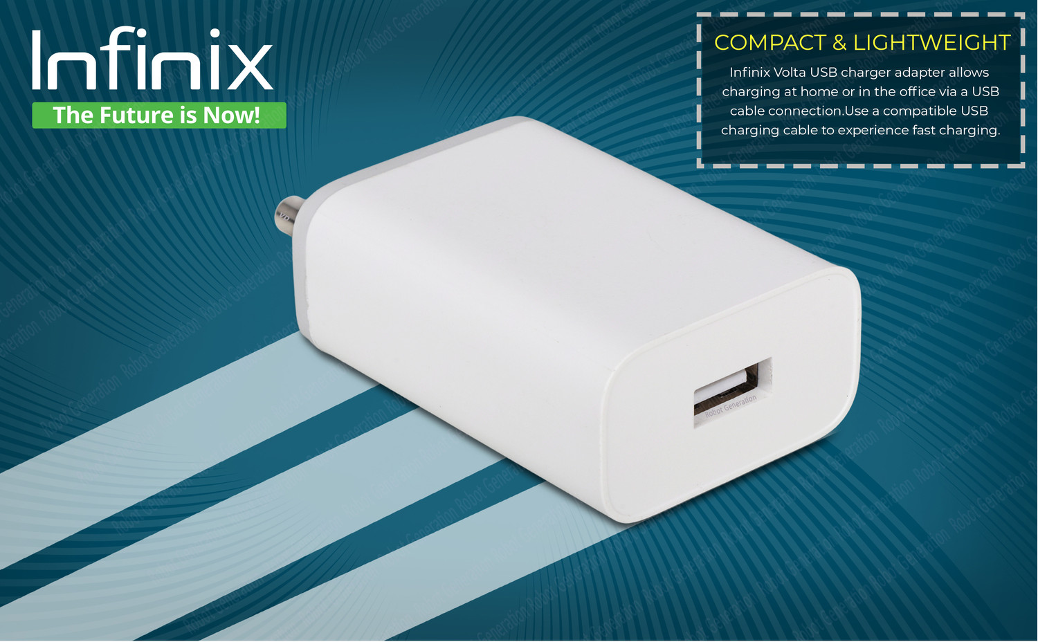 Image of Infinix 18 W Supercharge 3 A Wall Charger for Mobile