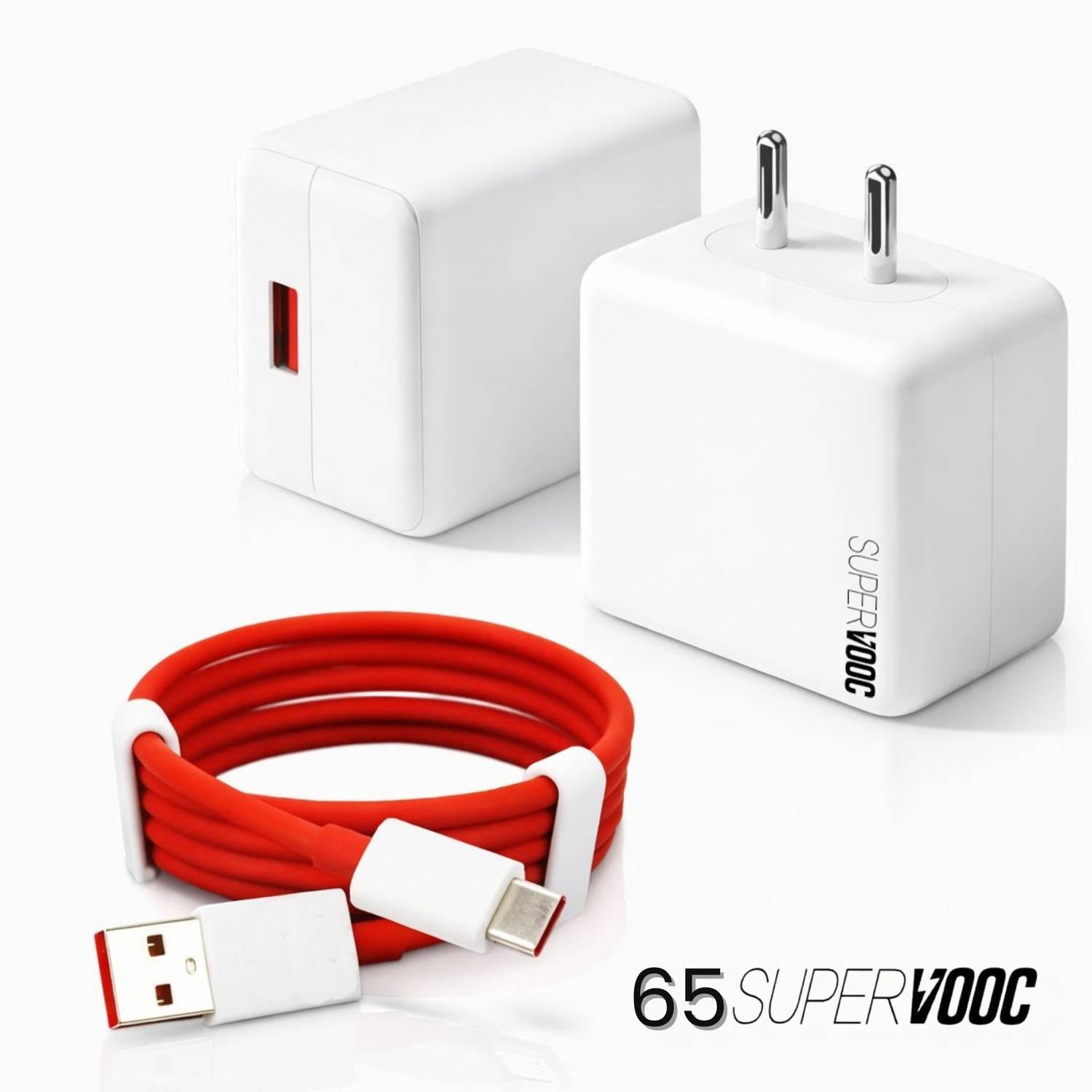 MegVolt 65 W VOOC 6 A Wall Charger for Mobile with Detachable Cable