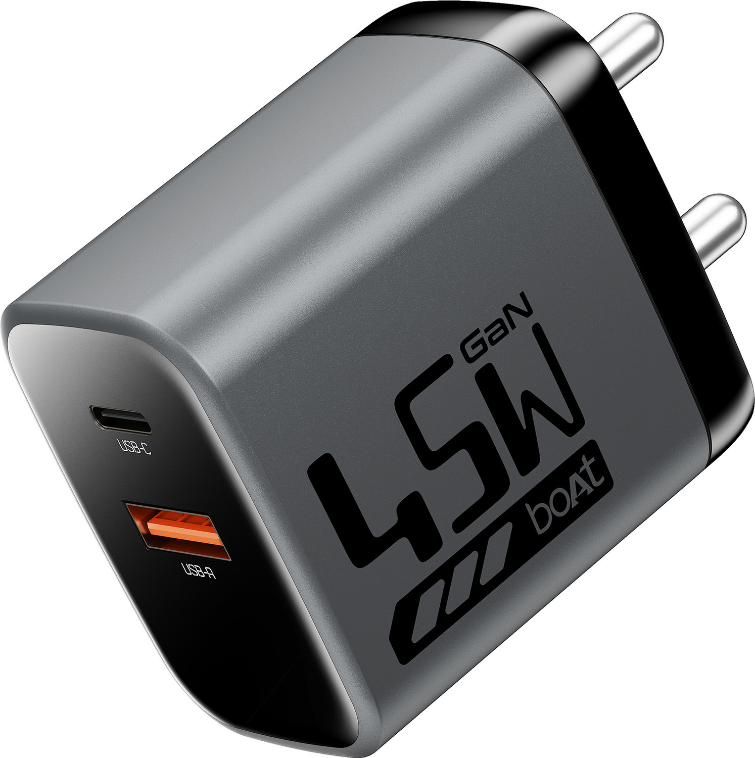 Image of boAt 45 W GaN 3 A Wall Charger for Mobile with Detachable Cable
