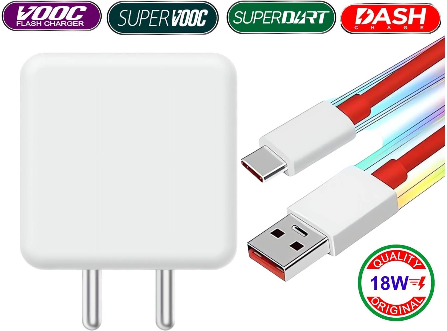 zingzone 18 W Quick Charge 4 A Wall Charger for Mobile with Detachable Cable