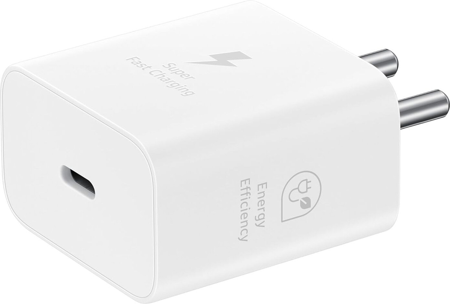 Image of SAMSUNG Mobile Battery For Samsung 25W USB Type-C Travel Adaptor Without Cable (Without Cable) White