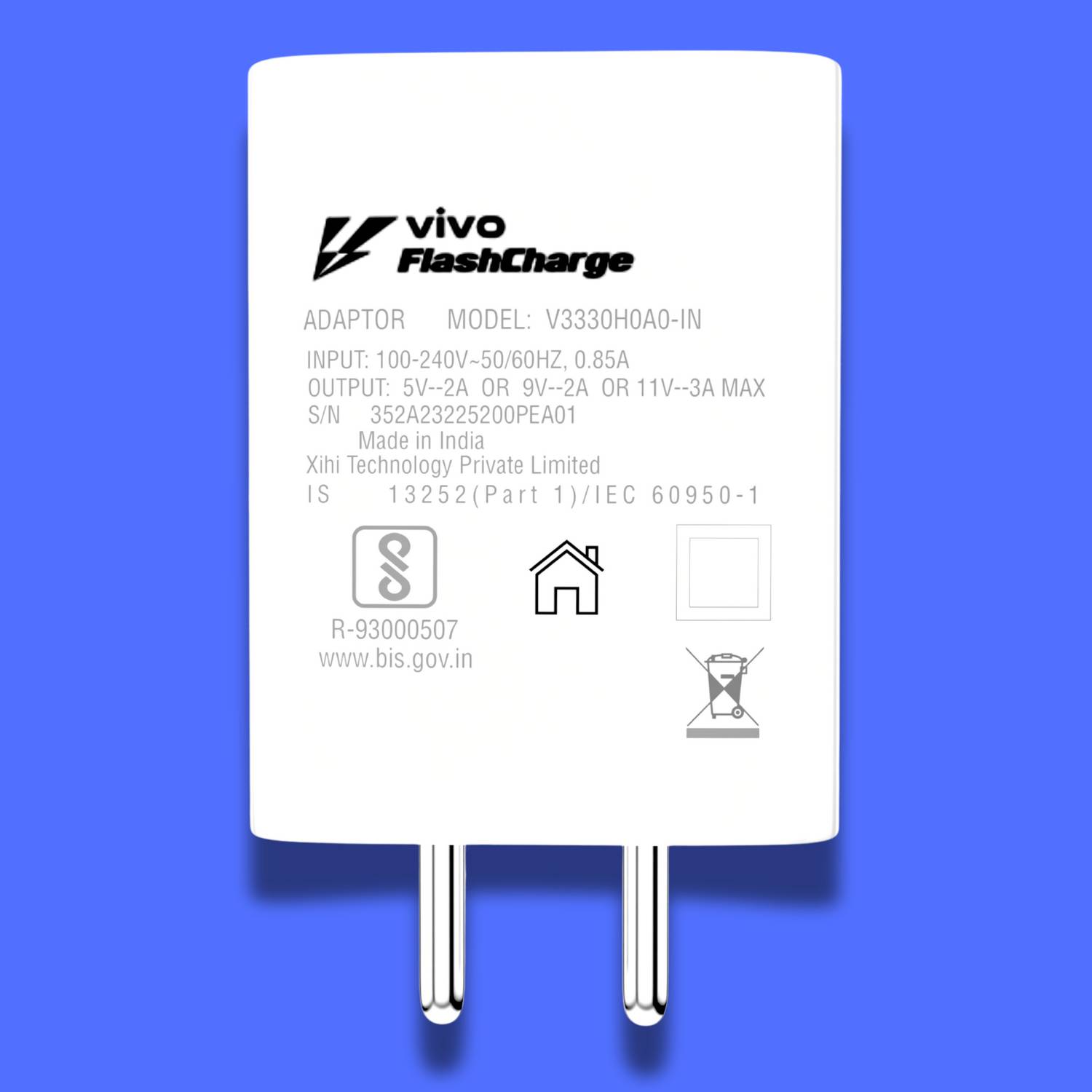 vivo 33 W SuperVOOC 2 A Wall Charger for Mobile