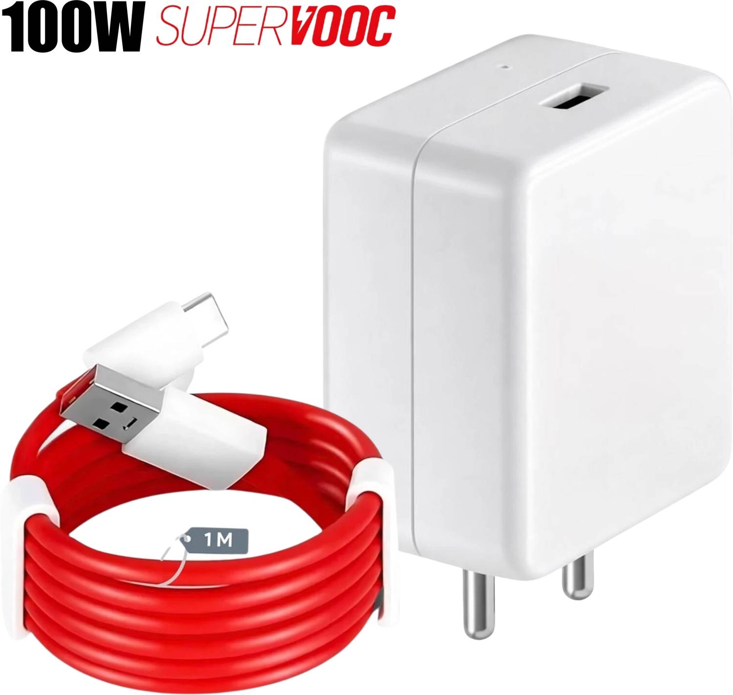 Sulania 100 W SuperVOOC 7 A Wall Charger for Mobile with Detachab
