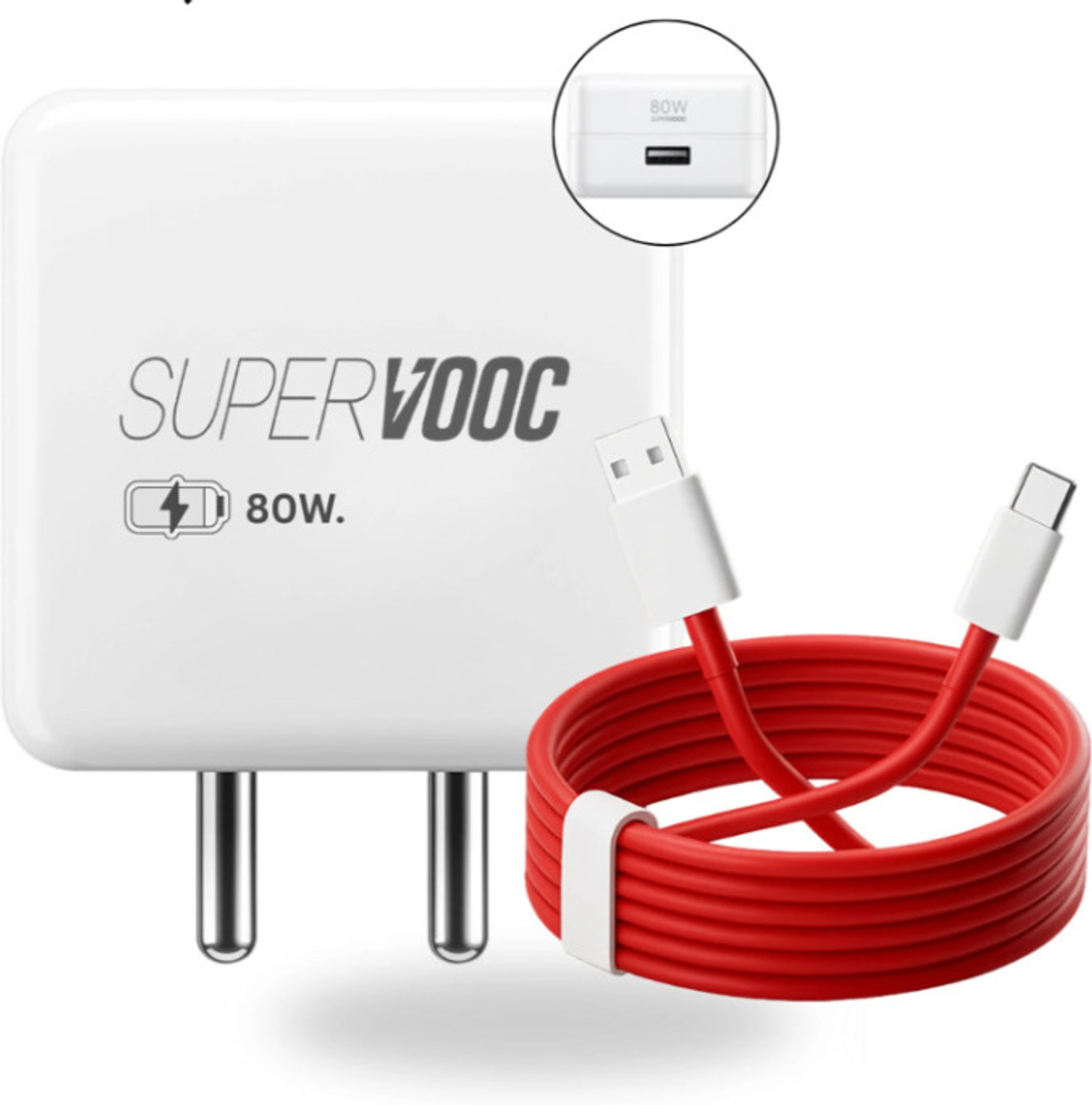 Image of Greeva 80 W SuperVOOC 6 A Wall Charger for Mobile