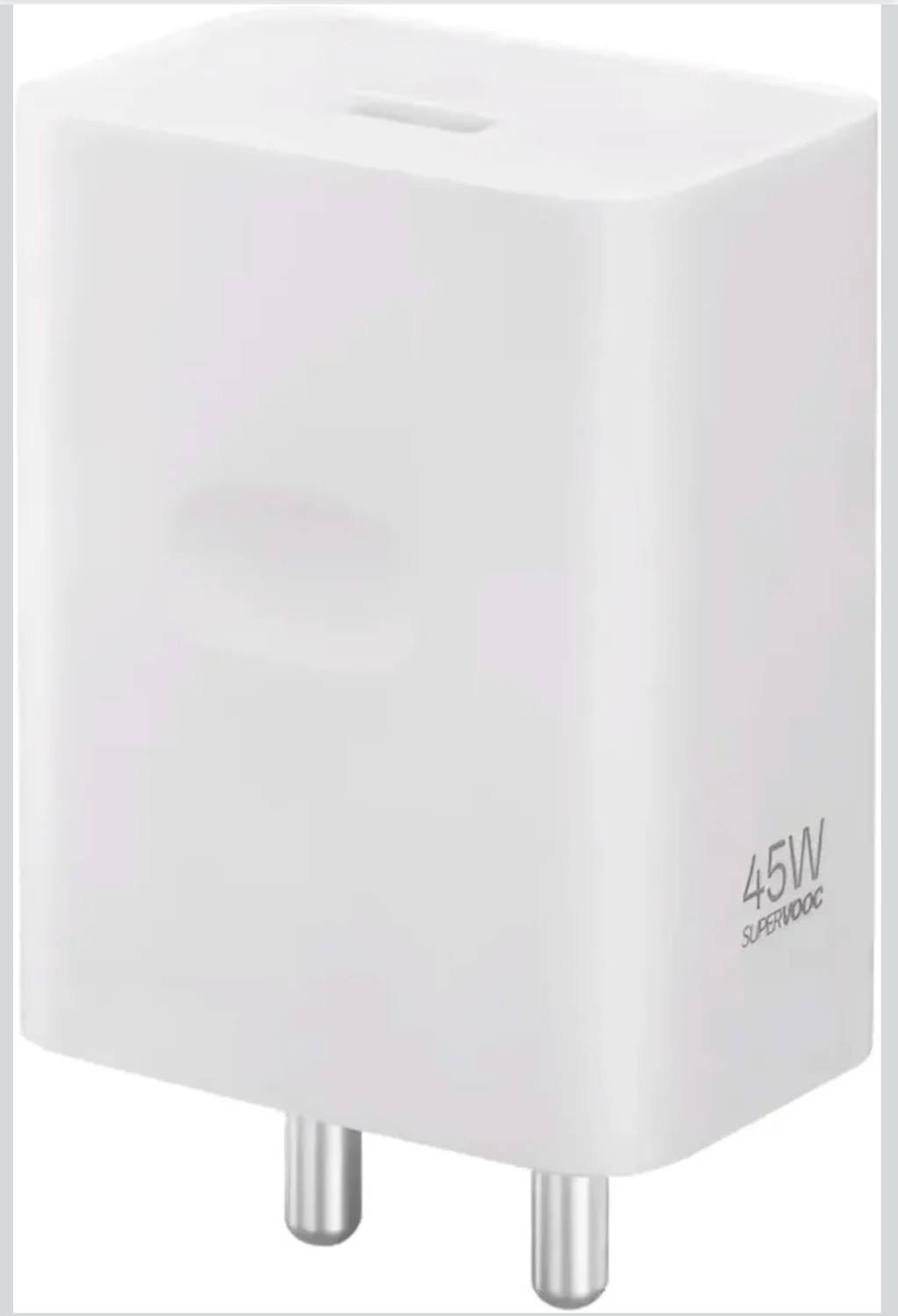 zapix 45 W SuperVOOC 5 A Wall Charger for Mobile with Detachable Cable