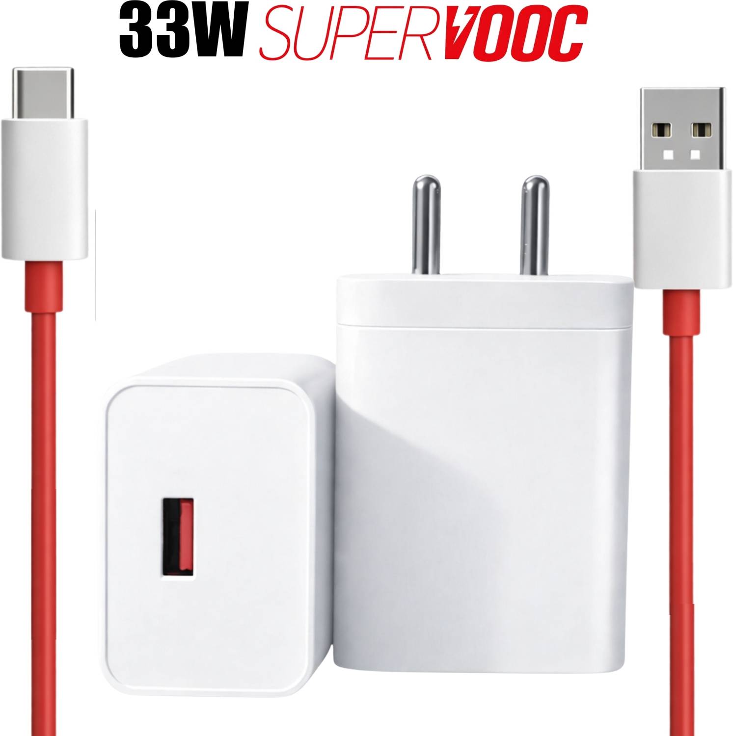 MegVolt 33 W SuperVOOC 4.8 A Wall Charger for Mobile with Detachable Cable
