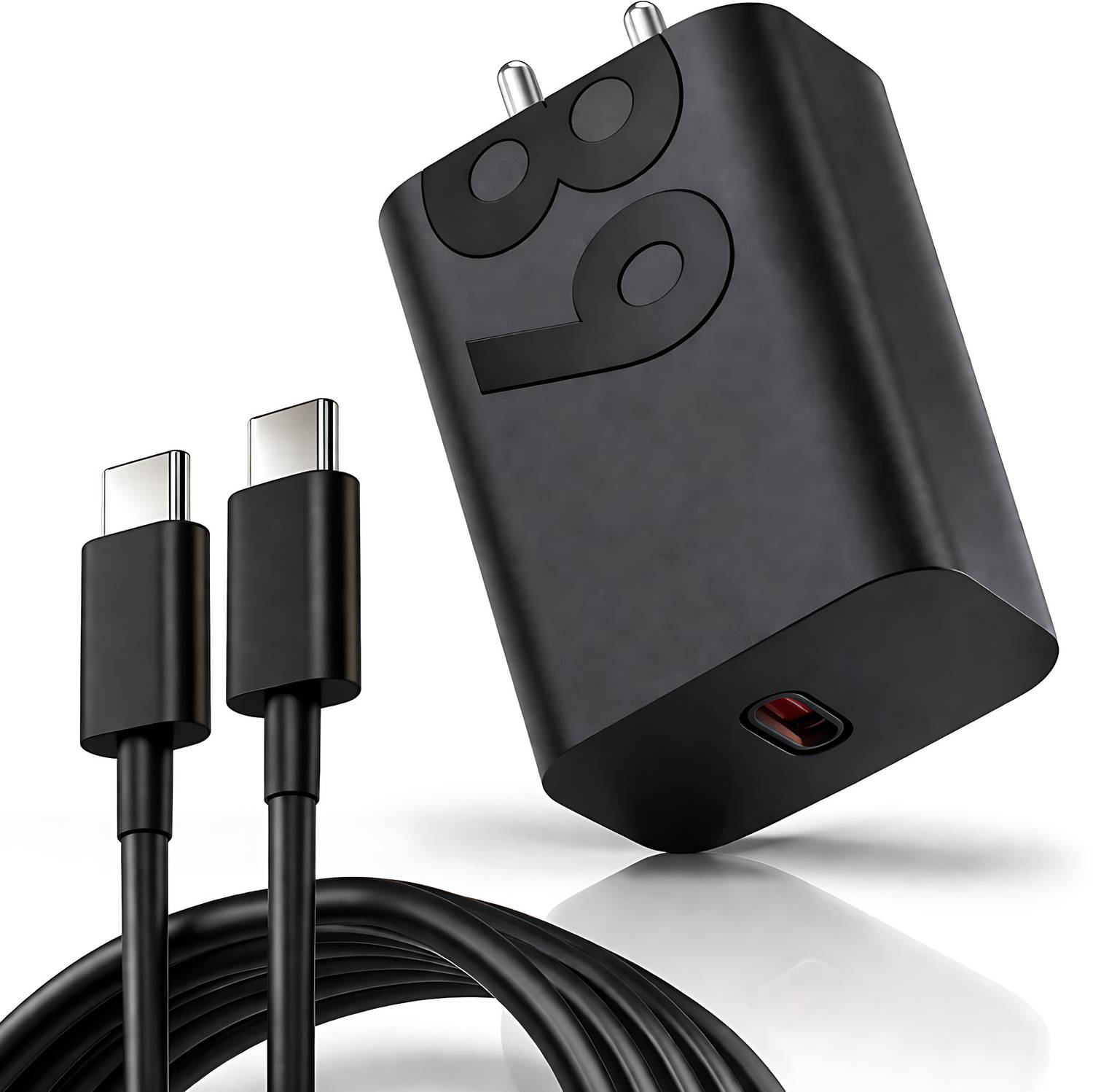 MAK 68 W TurboPower 3.0 6 A Wall Charger for Mobile with Detachable Cable