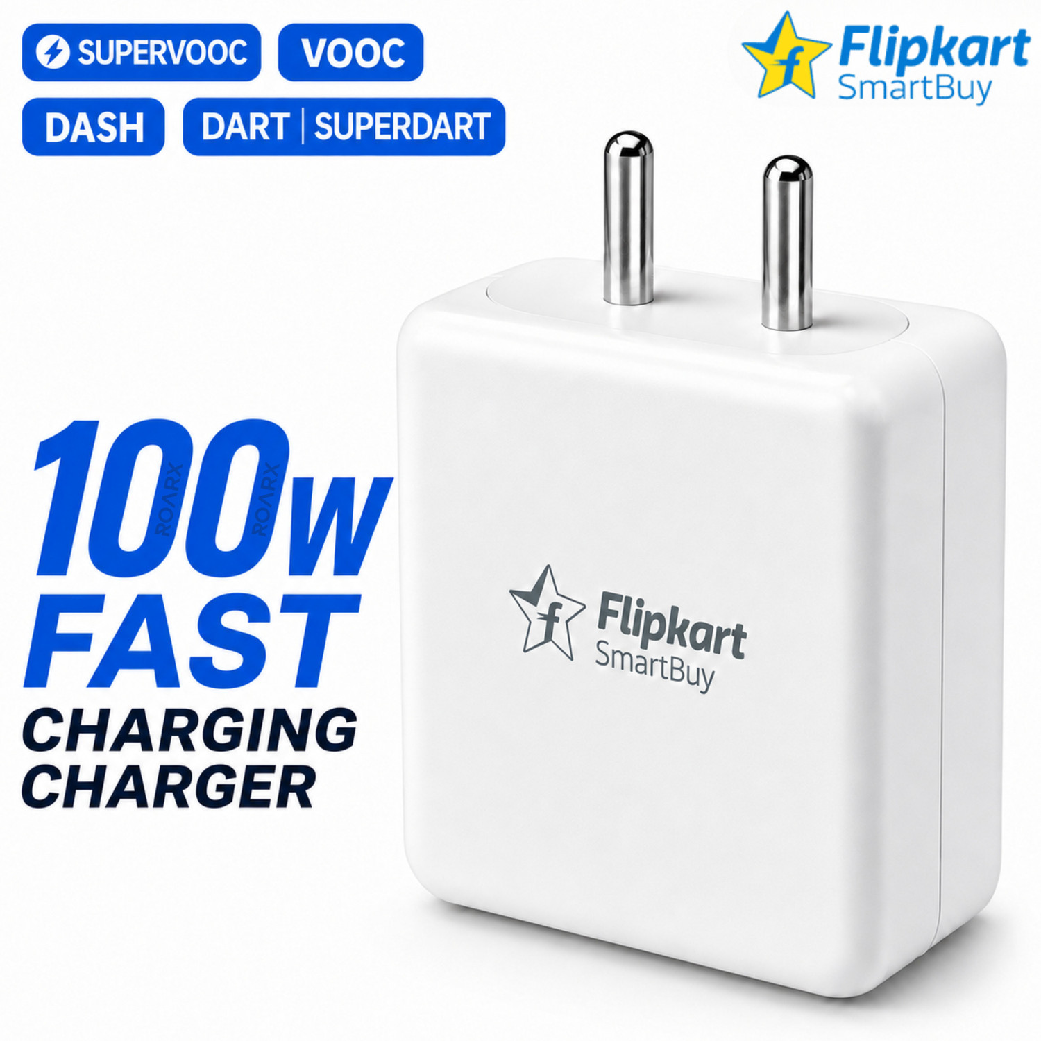 Image of Flipkart SmartBuy 100 W SuperVOOC 9 A Wall Charger for Mobile