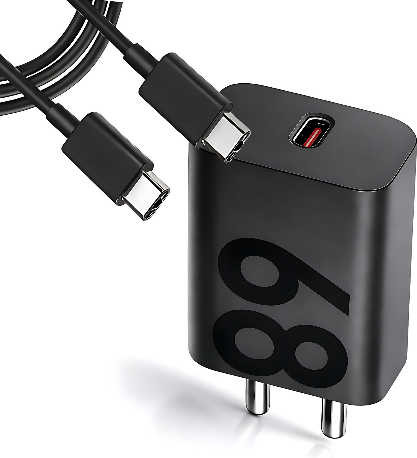 Image of MAK 68 W TurboPower 3.0 6 A Wall Charger for Mobile with Detachable Cable