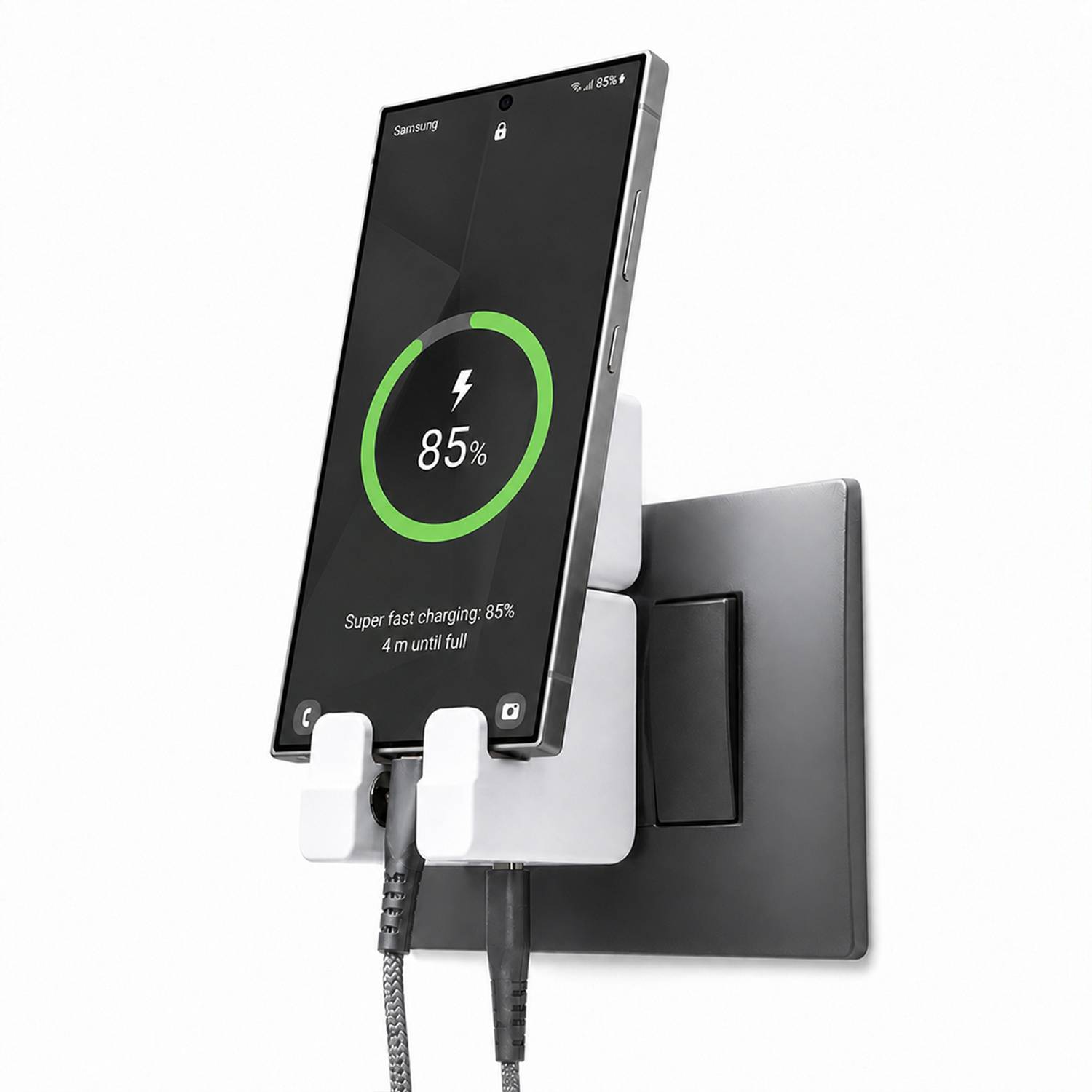 Keratin 25 W PD 3 A Wall Charger for Mobile with Detachable Cable