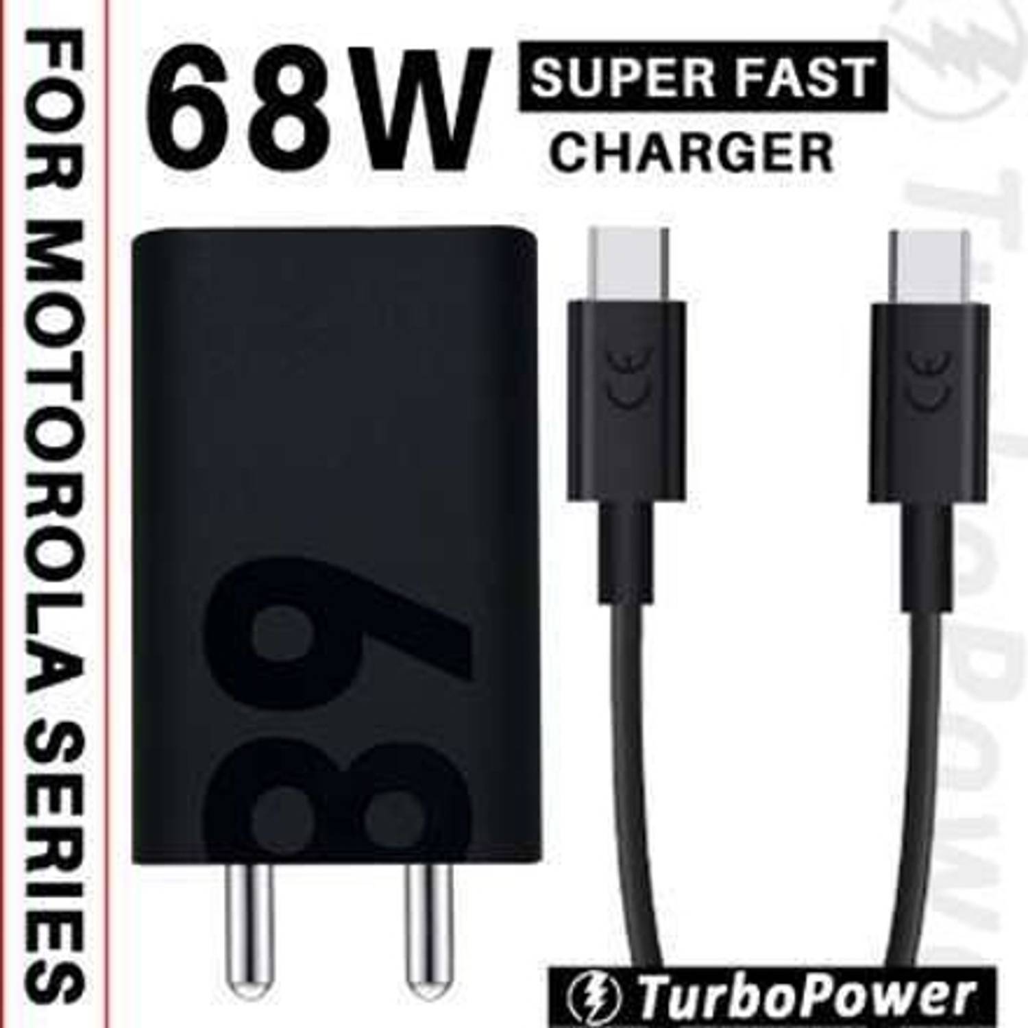 MAXIMILION 68 W TurboPower 3.0 5 A Wall Charger for Mobile with Detachable Cable