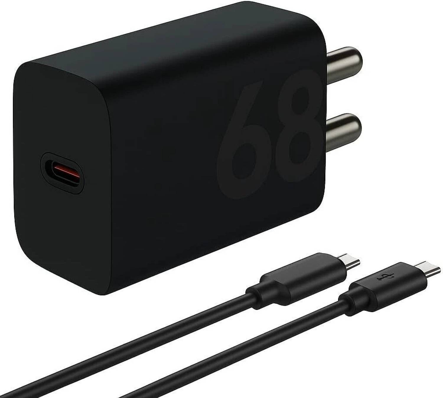 Amozkart 68 W Adaptive Fast Charging 5 A Wall Charger for Mobile with Detachable Cable