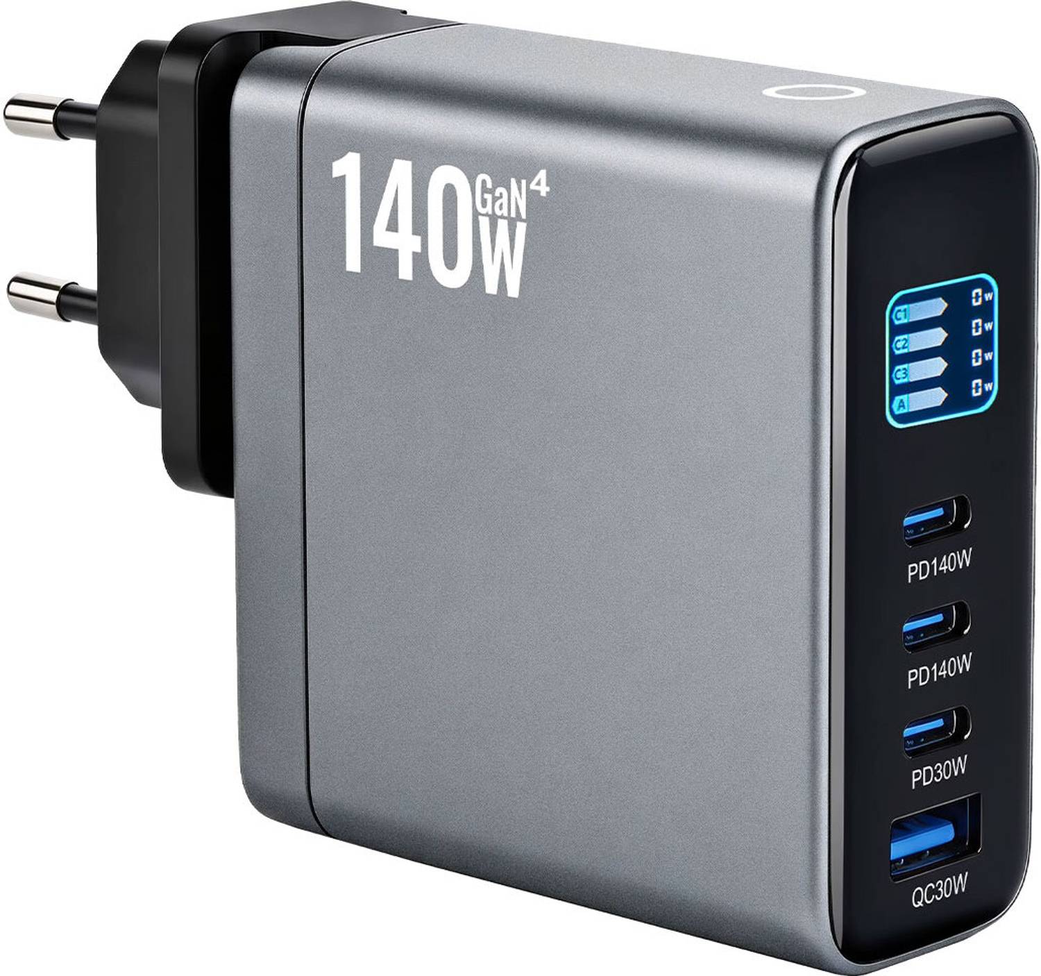 Cubonic 140W GaN 1.5A Wall Charger for Mobile (Gray)