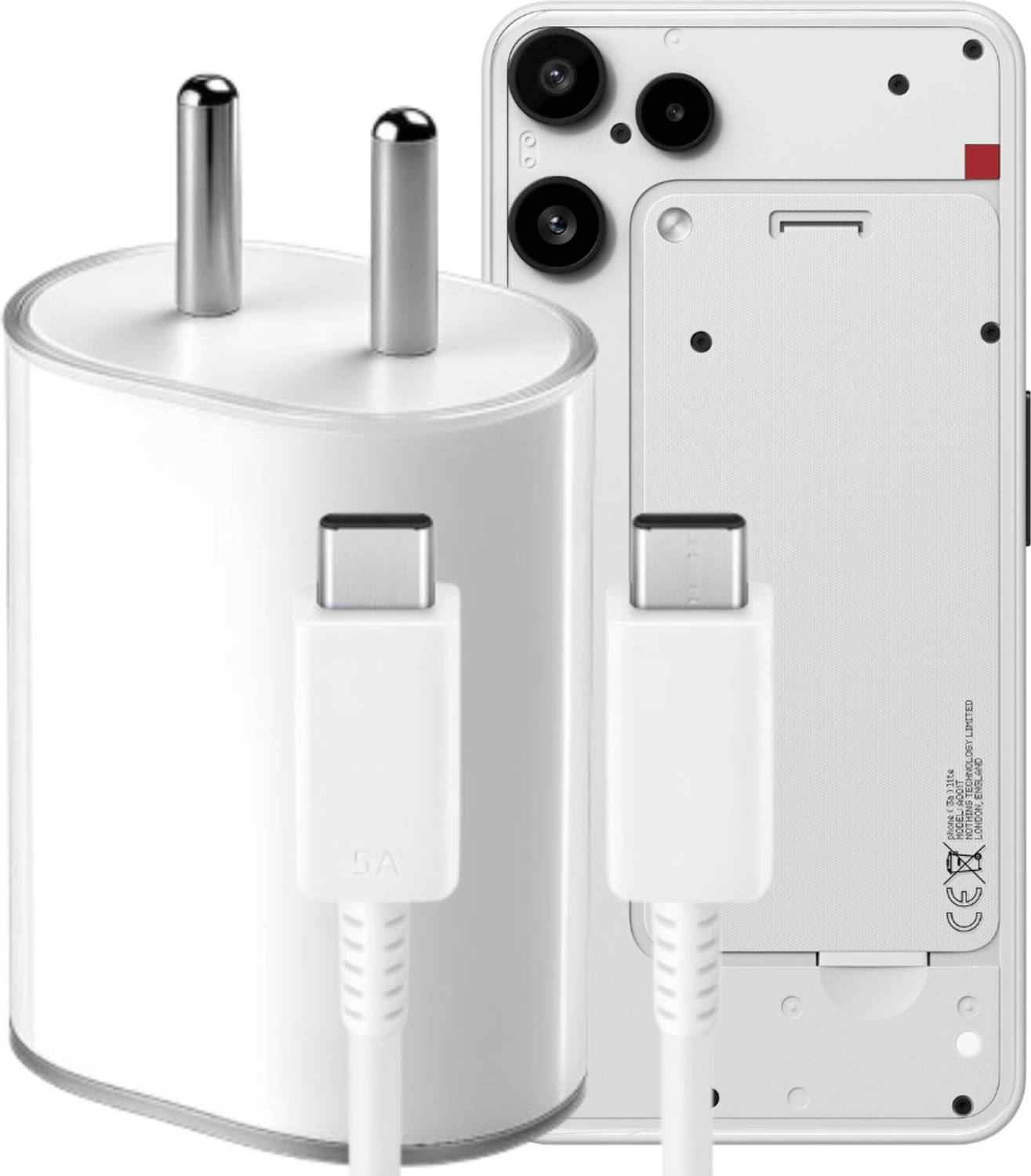 PECZARDH 45 W PD 5 A Wall Charger for Mobile with Detachable Cable