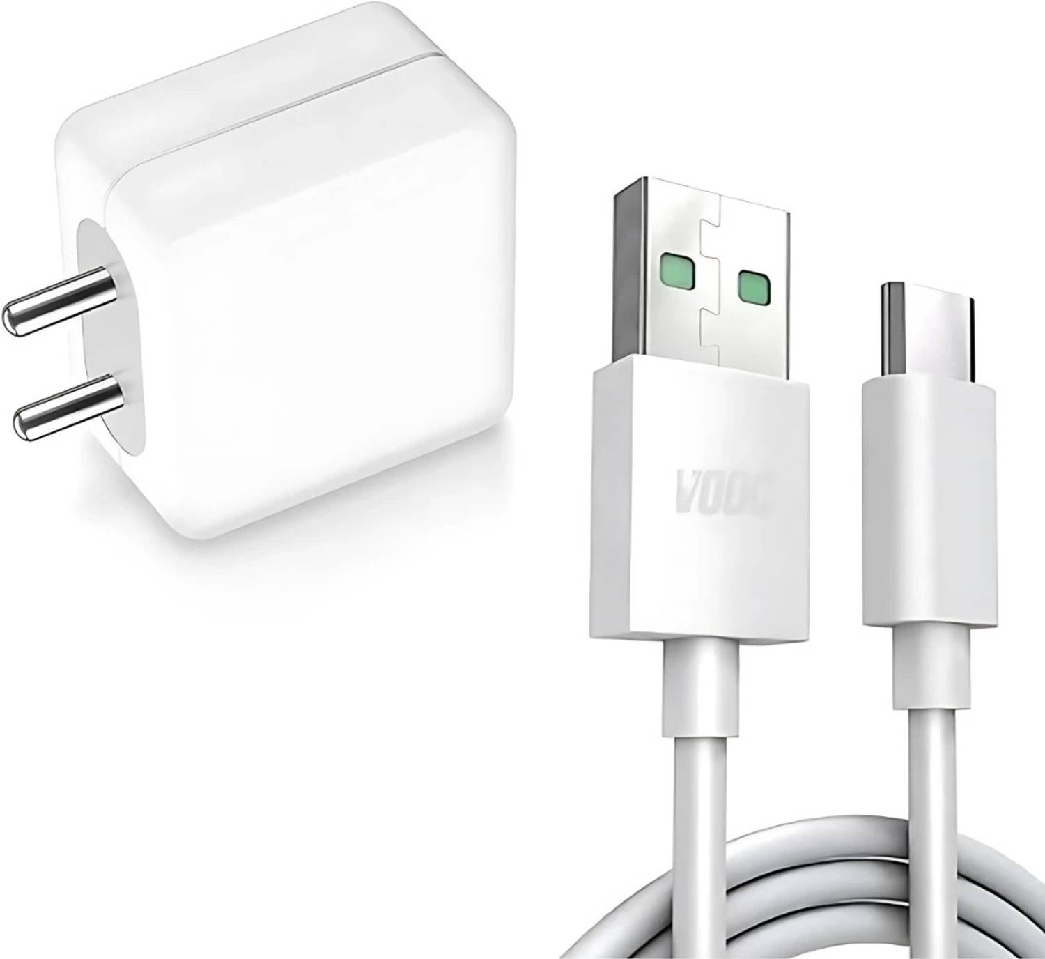 MAK 80 W SuperVOOC 6 A Wall Charger for Mobile with Detachable Cable