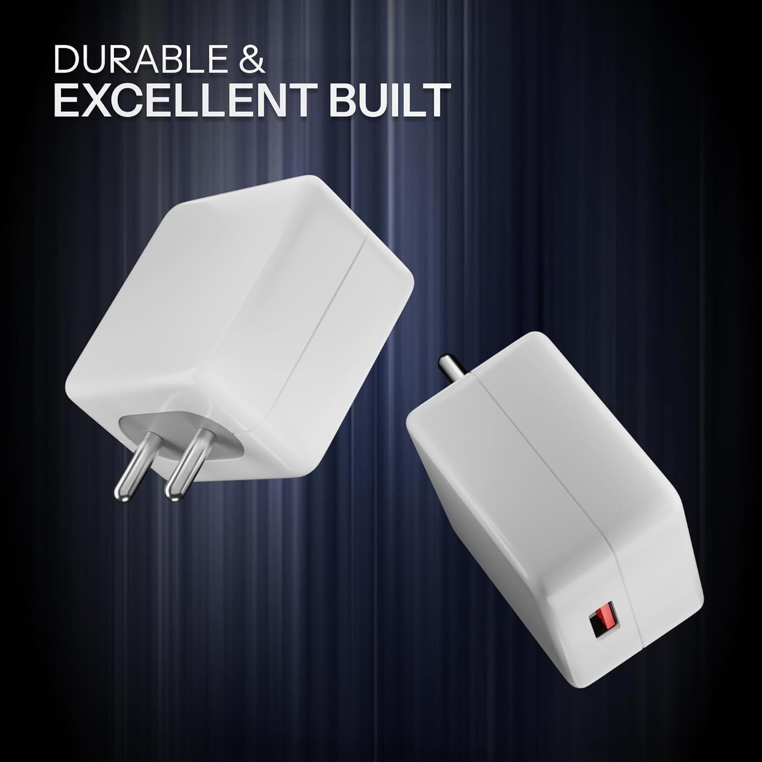 Image of MOBEO 80 W SuperVOOC 7.3 A Wall Charger for Mobile with Detachable Cable (White, Cable Included)